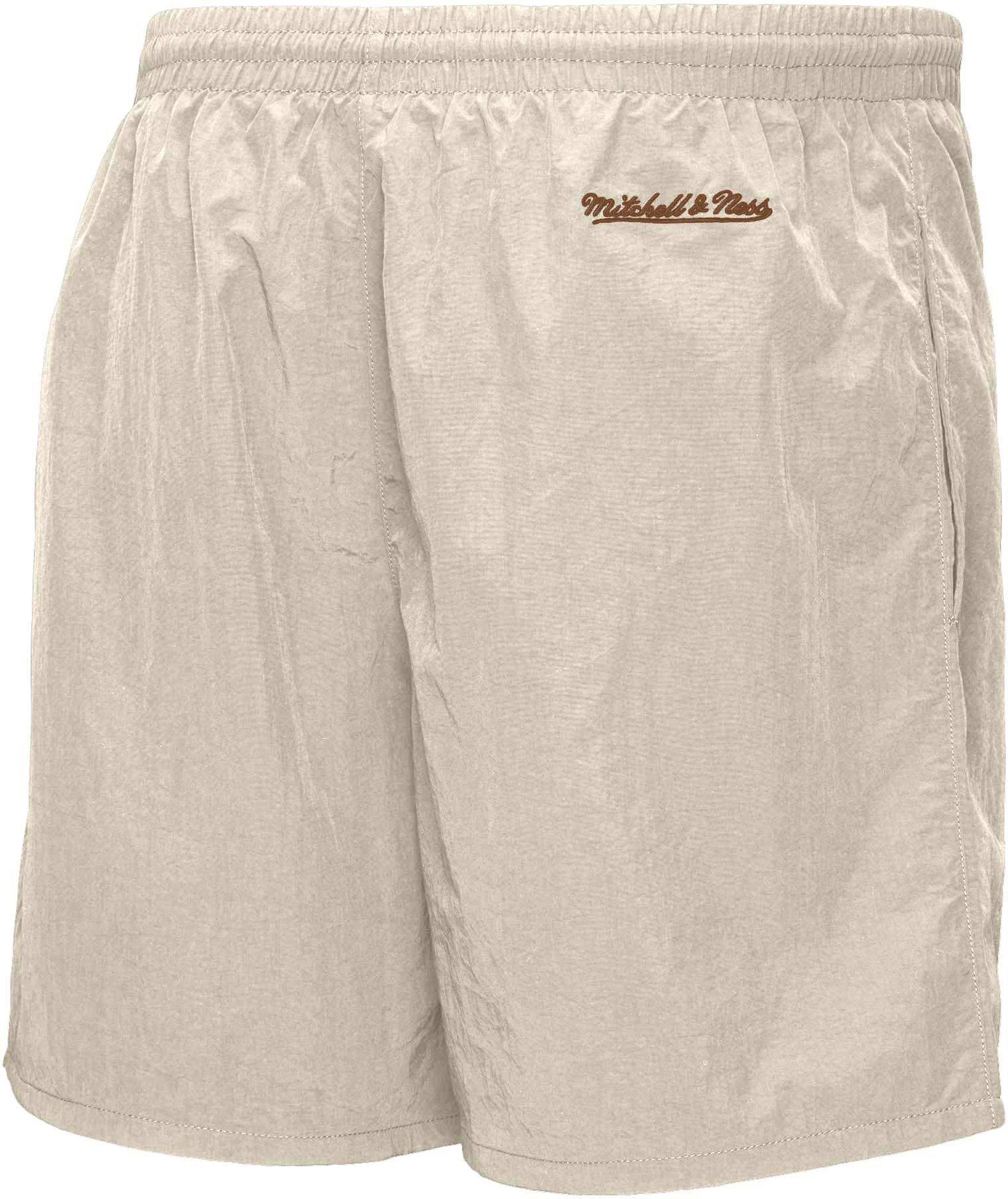 Mitchell & Ness Adult San Diego Padres Vinyl Logo Cream Athletic Shorts product image