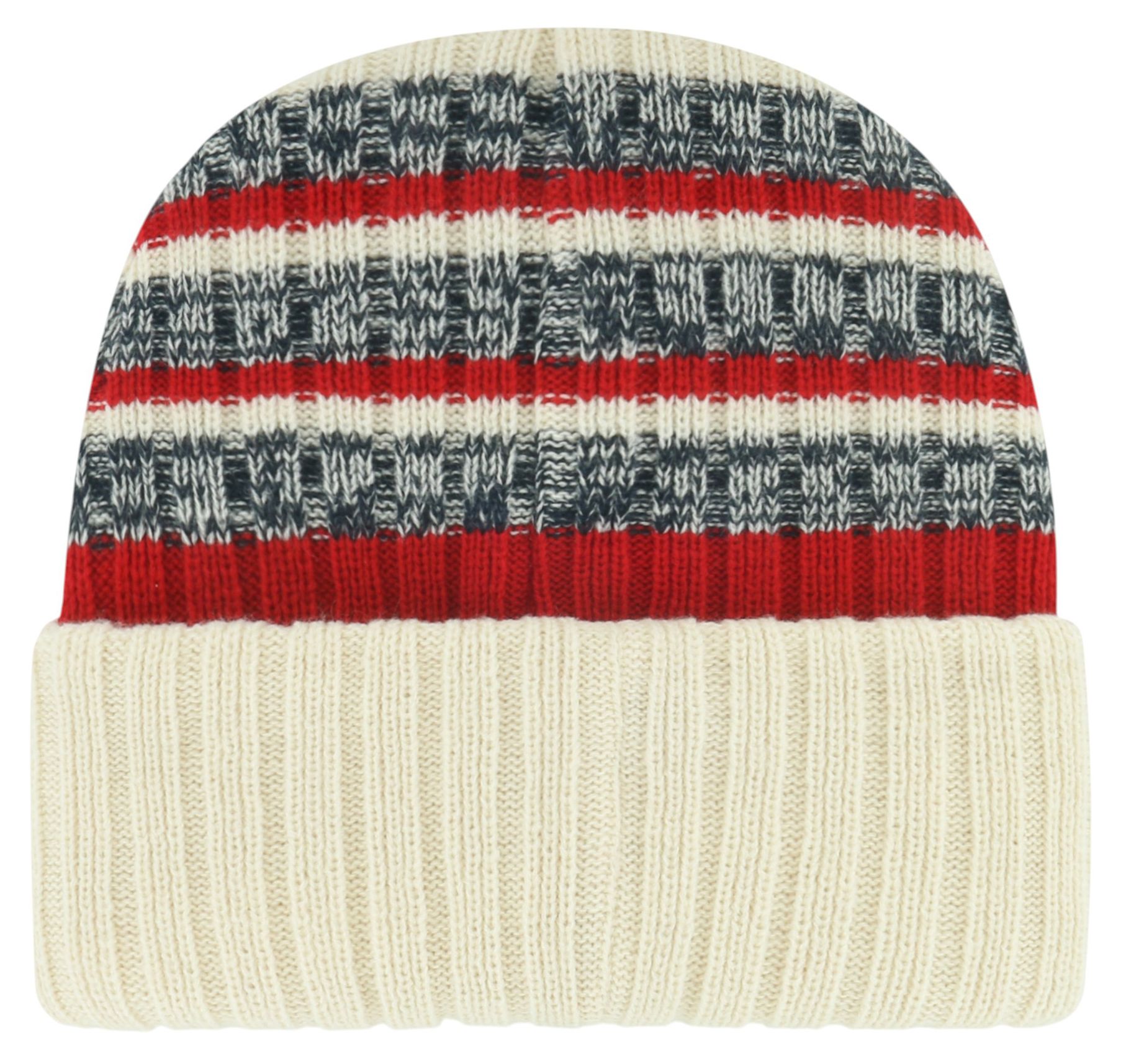 '47 Adult Cleveland Guardians Tan Tavern Cuffed Knit Pom Beanie product image
