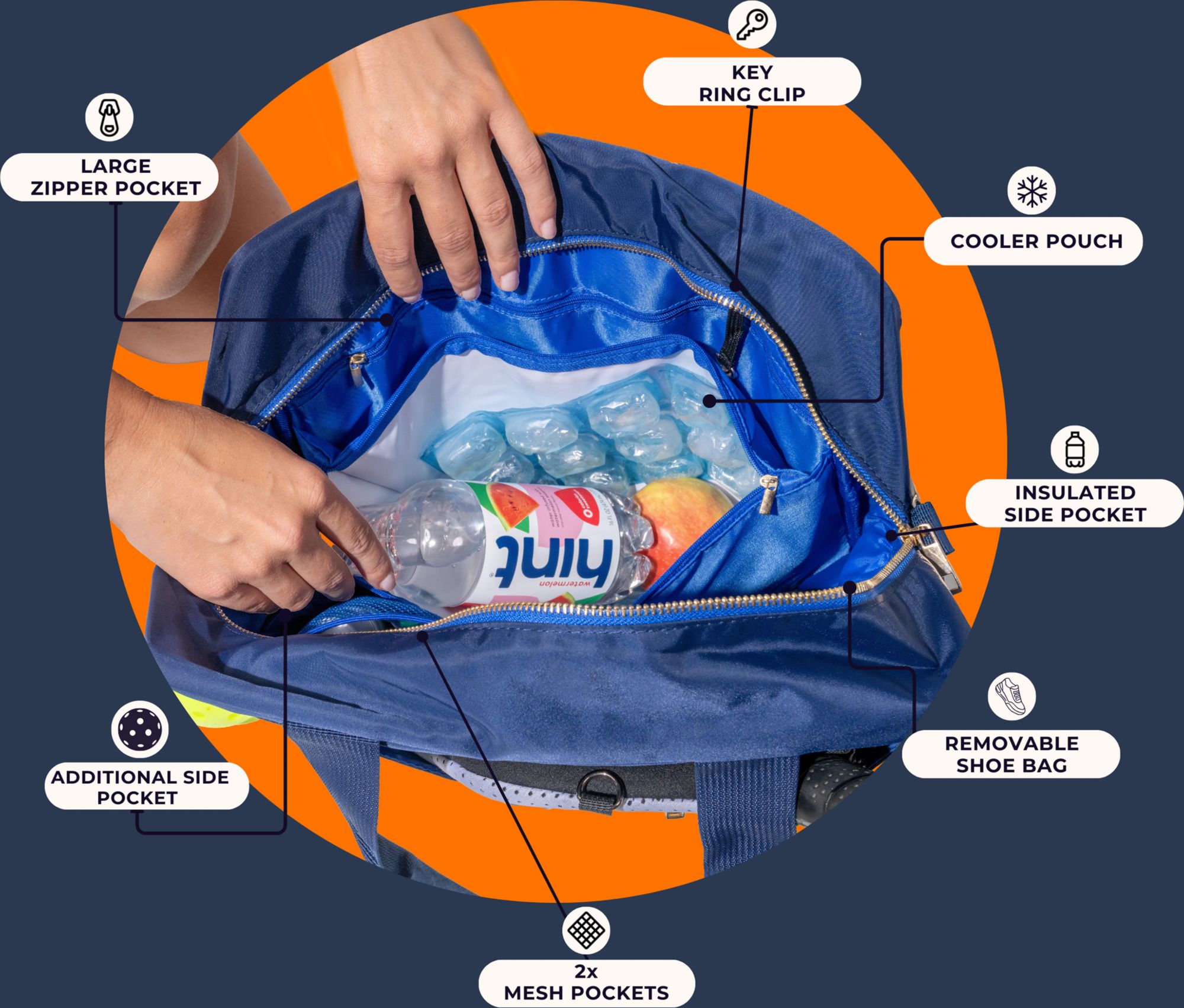 Posh Pickler 3-in-1 Pickleball Bag product image