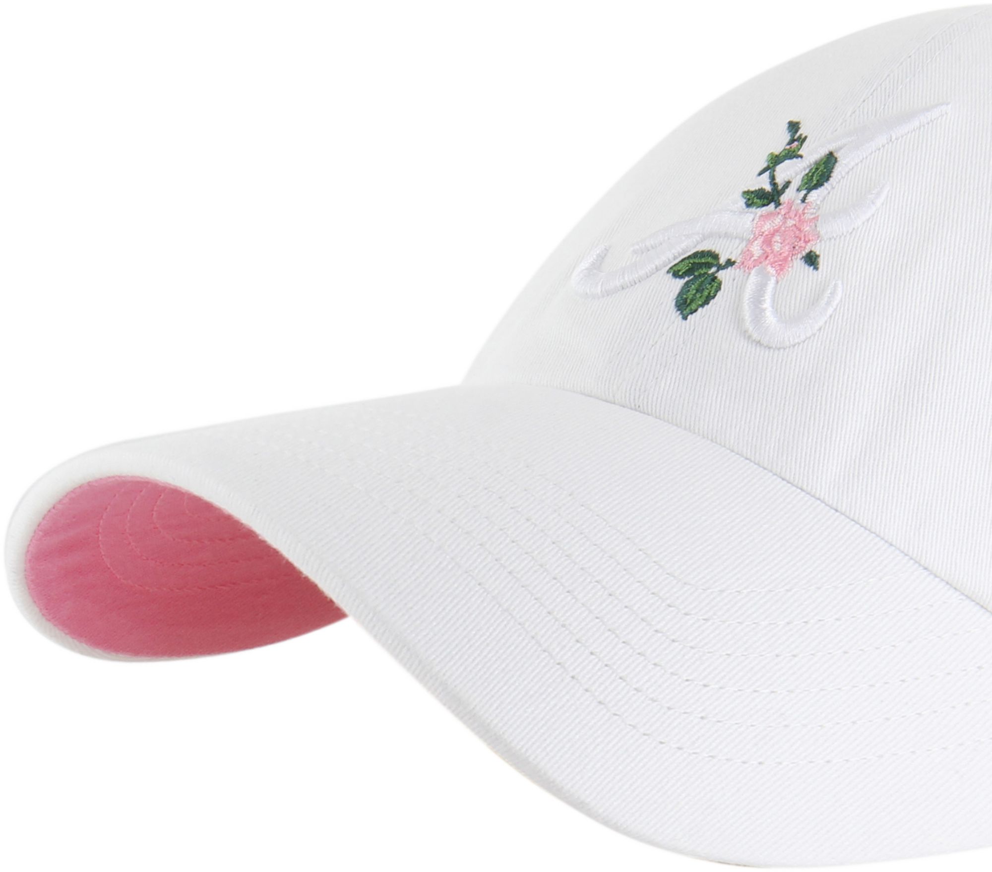 '47 Adult Atlanta Braves White Thorn Clean Up Adjustable Hat product image