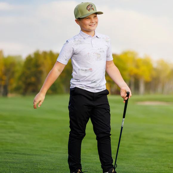 Waggle Boys' Tight Lines Golf Polo product image