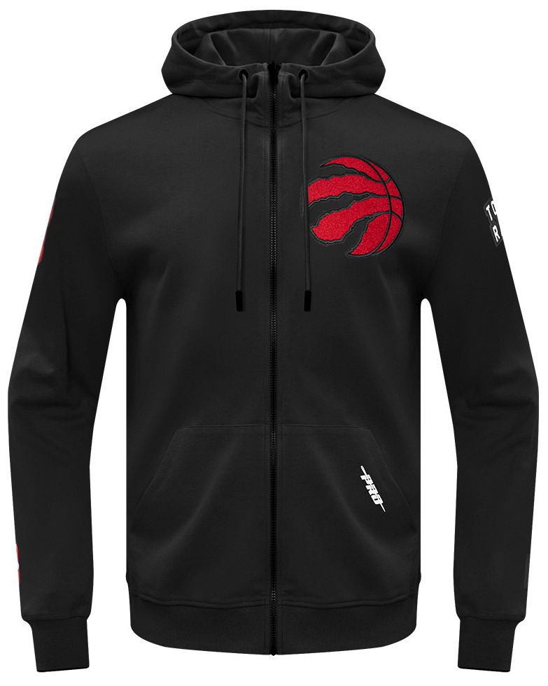 Pro Standard Men's Toronto Raptors Black Classic Chenille Full Zip Hoodie product image