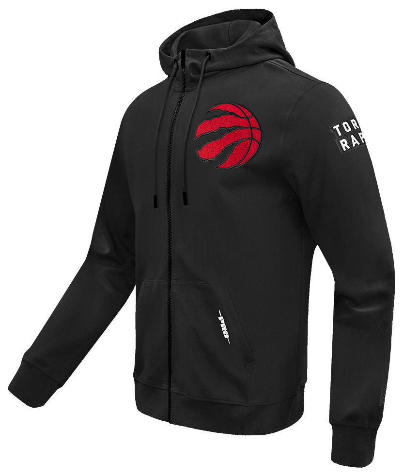 Pro Standard Men's Toronto Raptors Black Classic Chenille Full Zip Hoodie product image