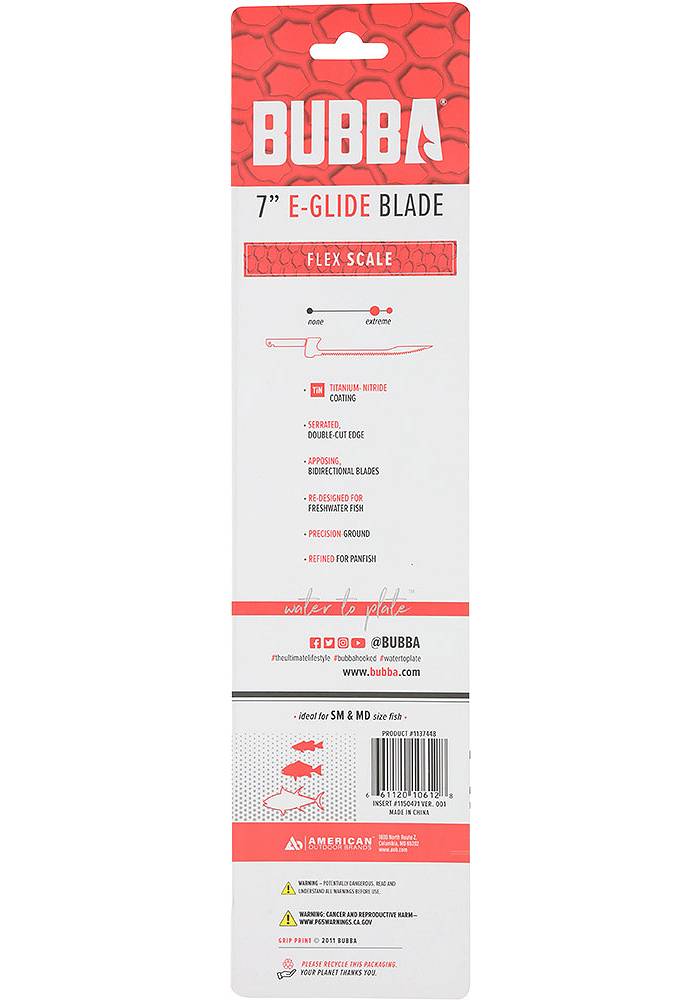bubba Electric Fillet Knife E-Glide 7” Replacement Blade