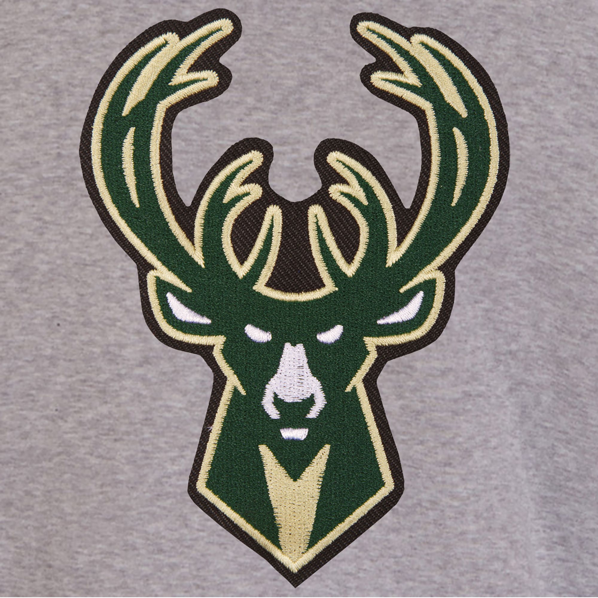 JH Design Men's Milwaukee Bucks Grey Reversible Fleece Jacket product image