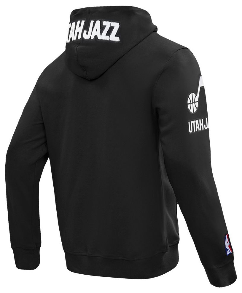 Pro Standard Men's Utah Jazz Black Classic Chenille Full-Zip Hoodie product image