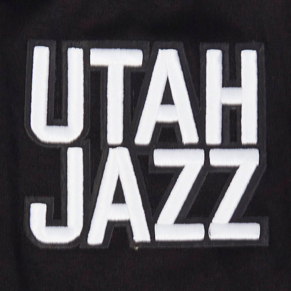 Pro Standard Men's Utah Jazz Black Classic Chenille Full-Zip Hoodie product image
