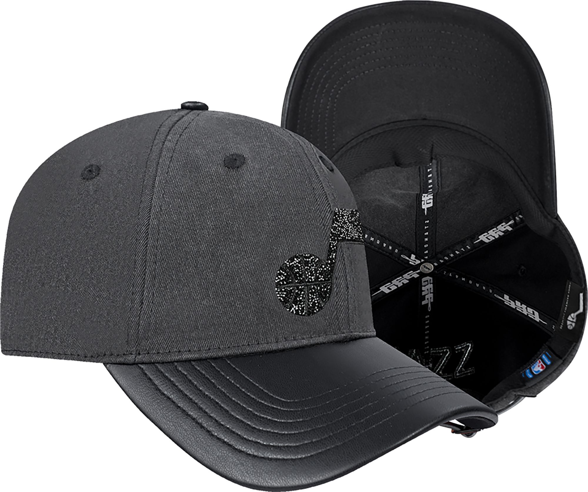 Pro Standard Women's Utah Jazz Black Crystalline Strapback Hat product image