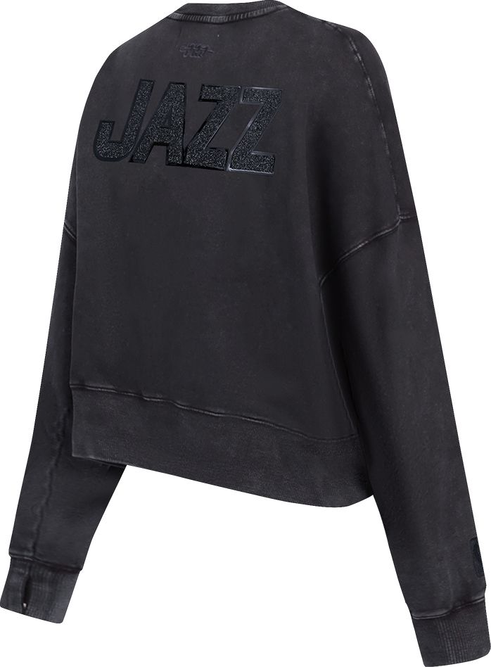 Pro Standard Women's Utah Jazz Black Crystalline Crewneck Sweatshirt product image