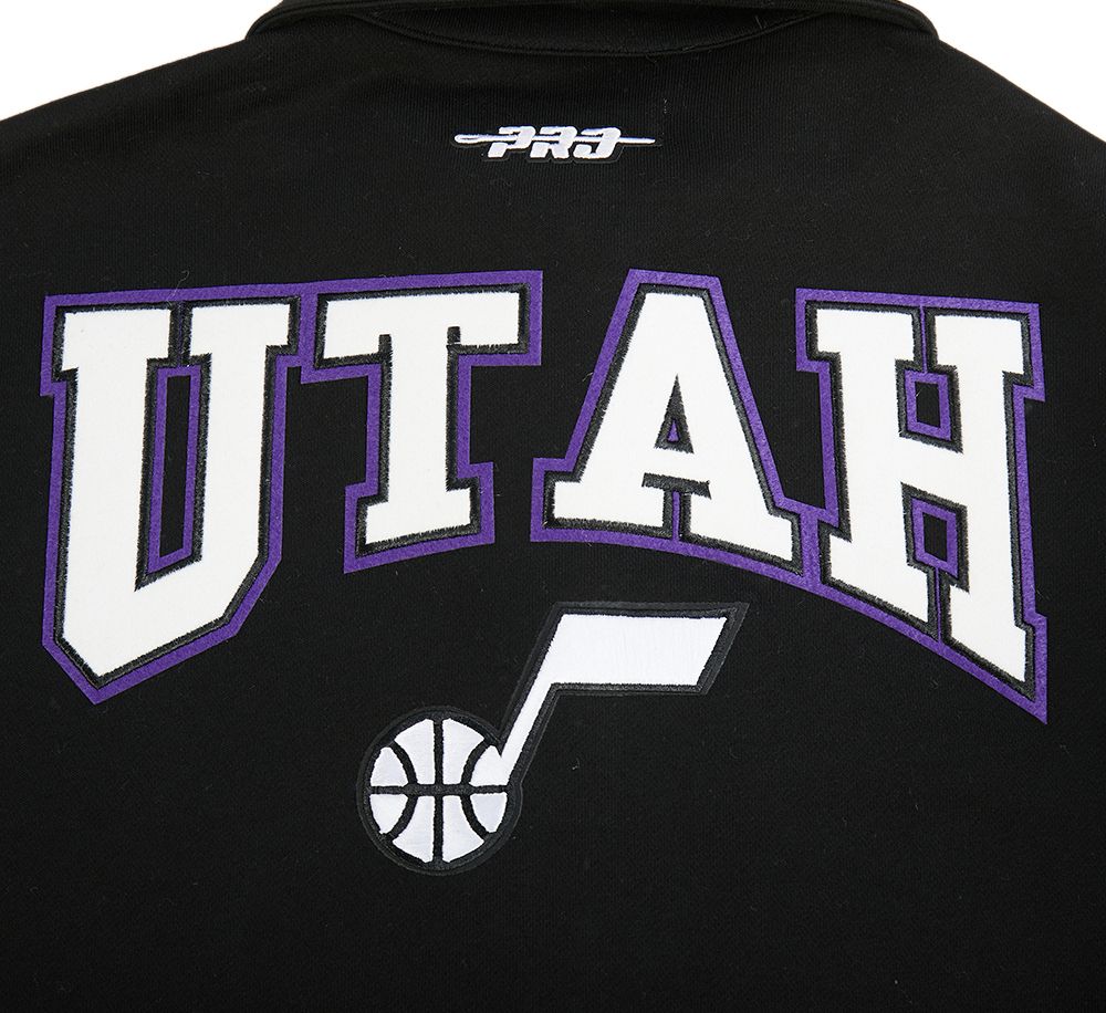 Pro Standard Women's Utah Jazz Black Crest Emblem Long Sleeve Polo product image