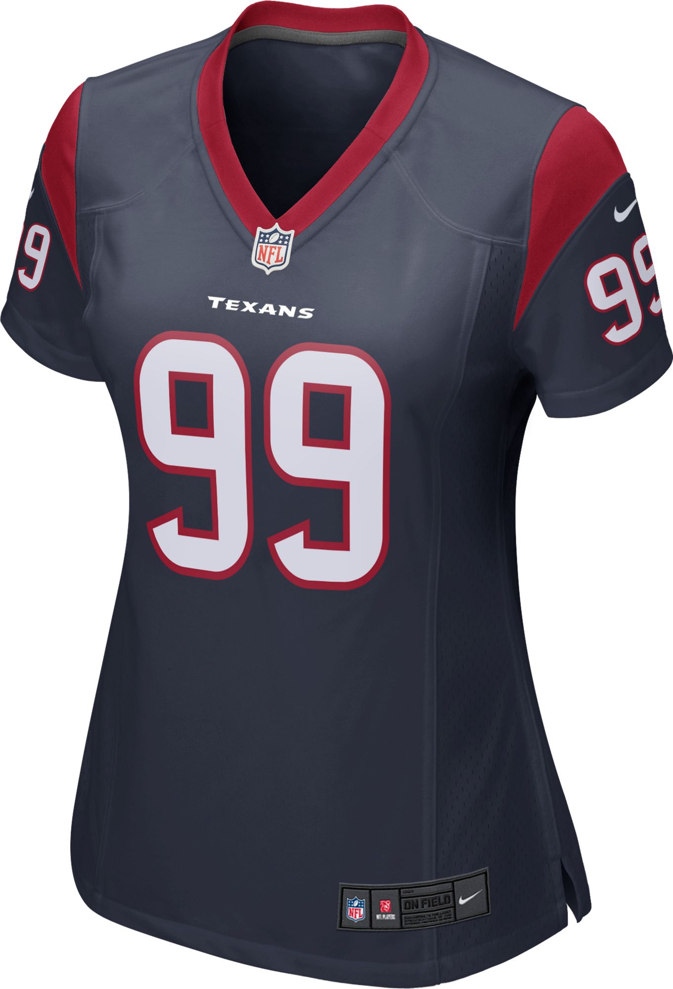 Nike Women's Houston Texans J.J. Watt #99 Navy Game Jersey product image