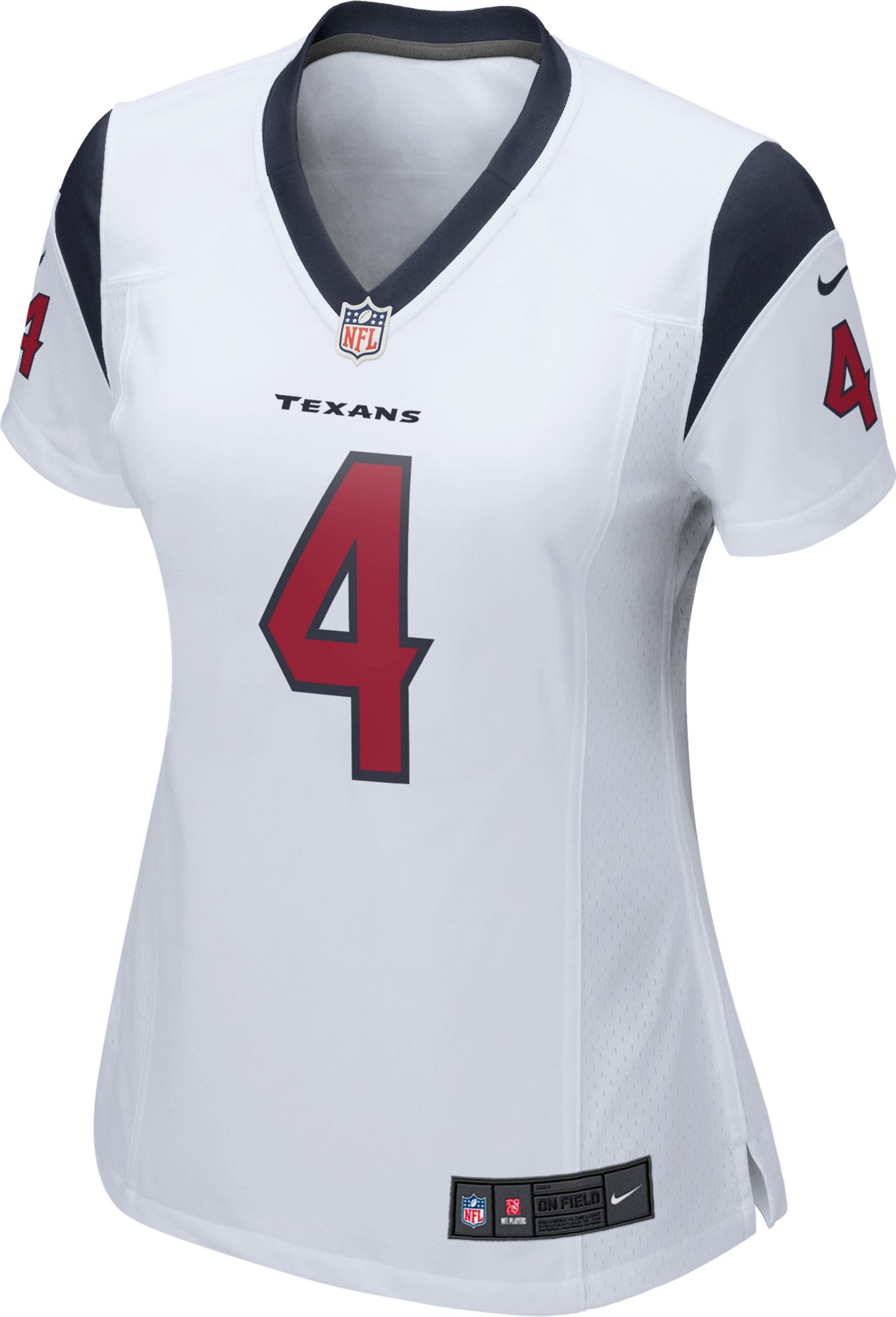 Nike Women's Houston Texans Deshaun Watson #4 White Game Jersey product image
