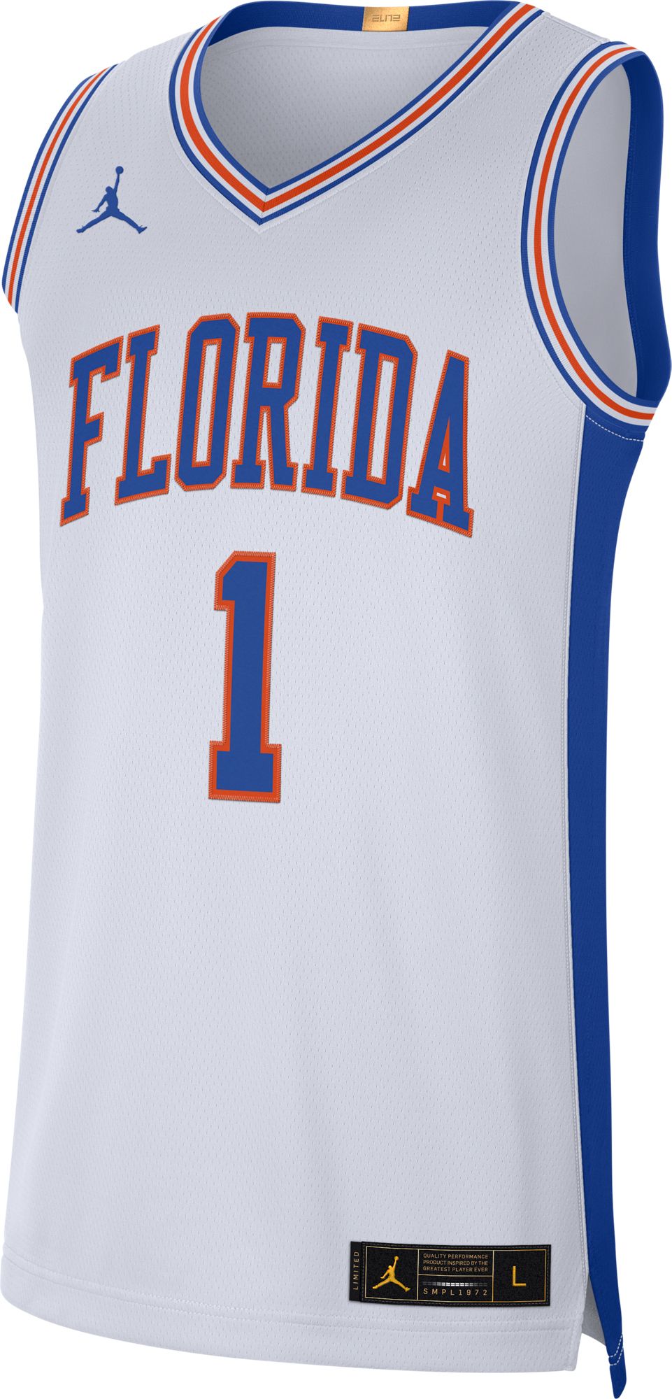 Jordan Men's Florida Gators #1 Replica Basketball White Jersey product image