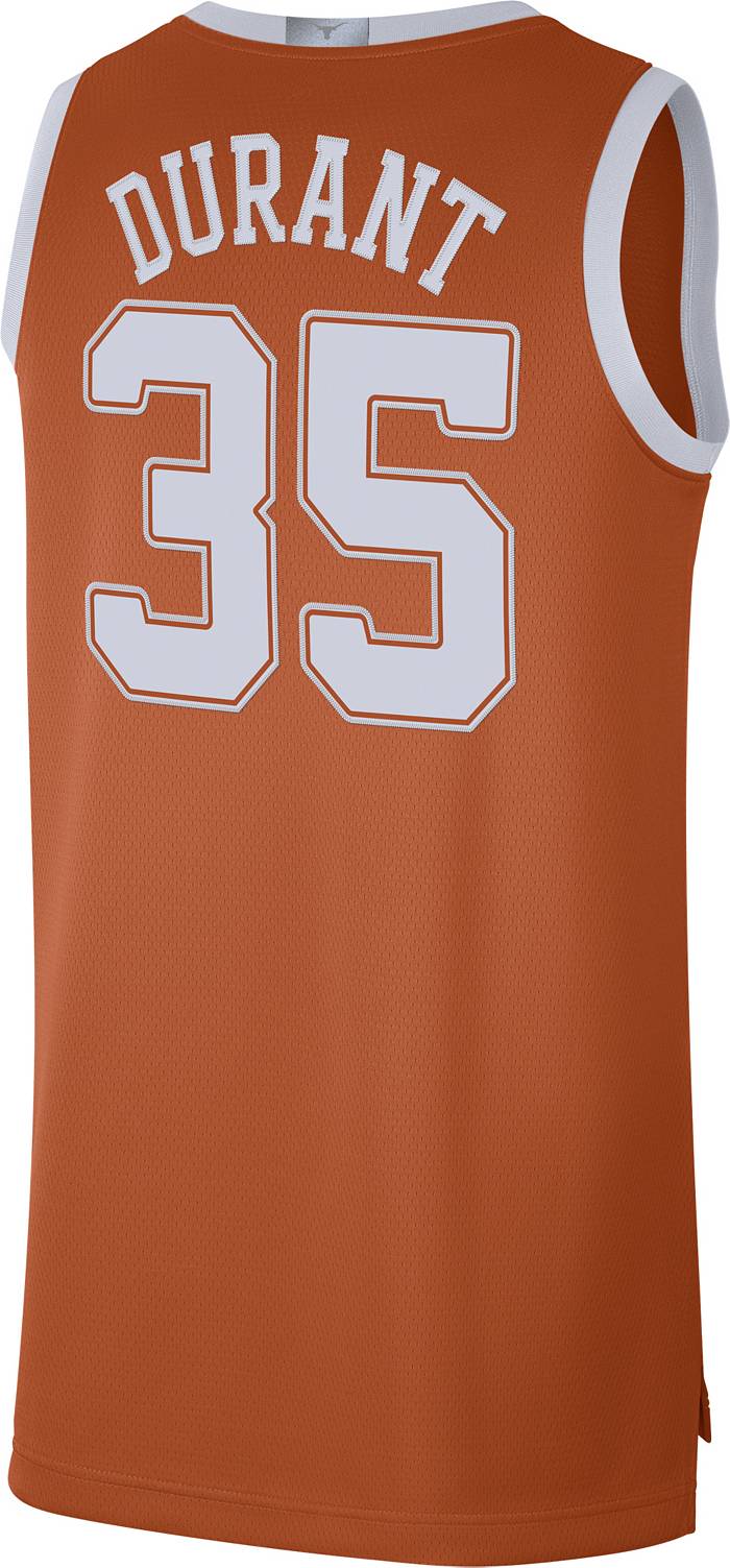 Nike Men's Texas Longhorns Kevin Durant #35 Burnt Orange Limited Basketball  Jersey