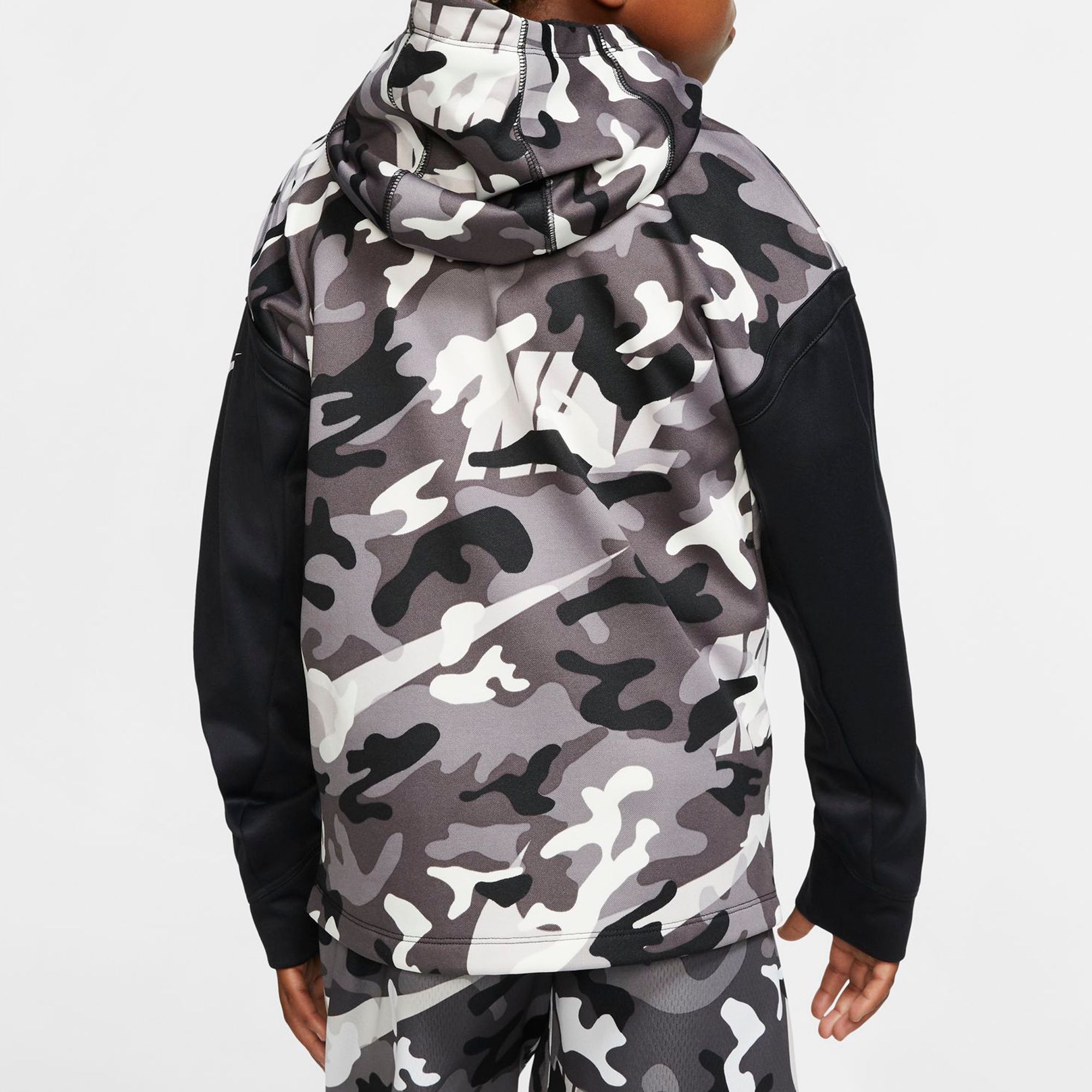 nike camo hoodie junior