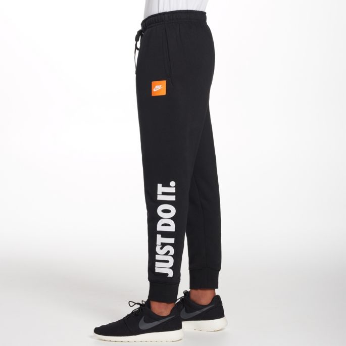 Fleece workout pants for men