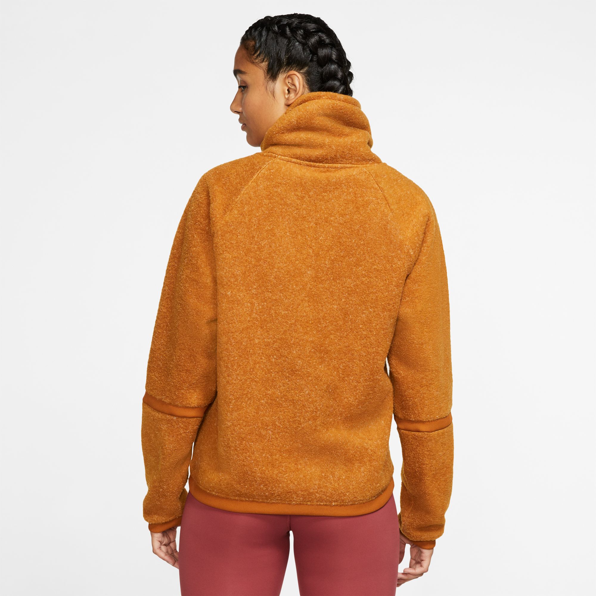 nike fleece cowl neck