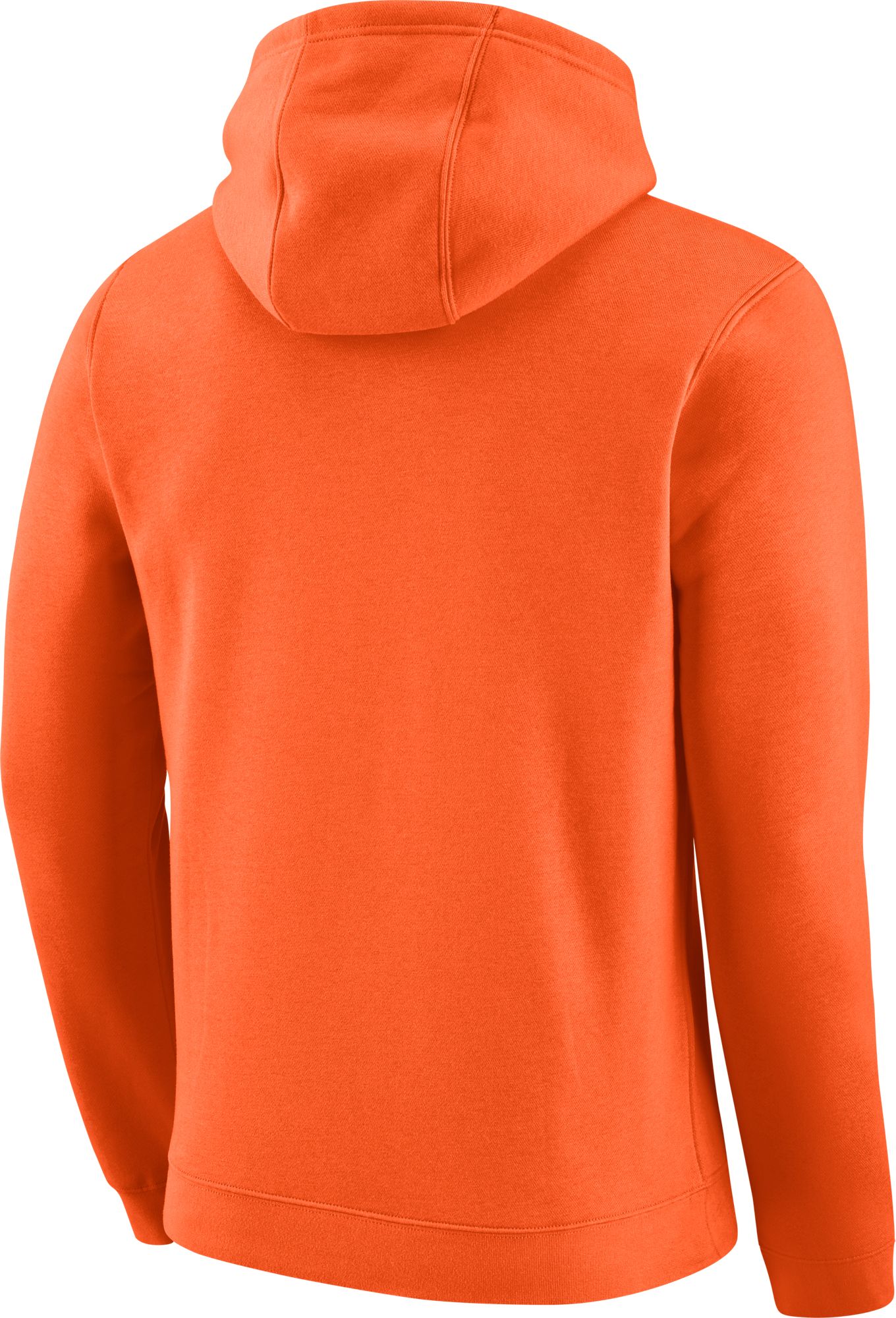 Men's Nike Orange Clemson Tigers Big Swoosh Club Pullover Hoodie