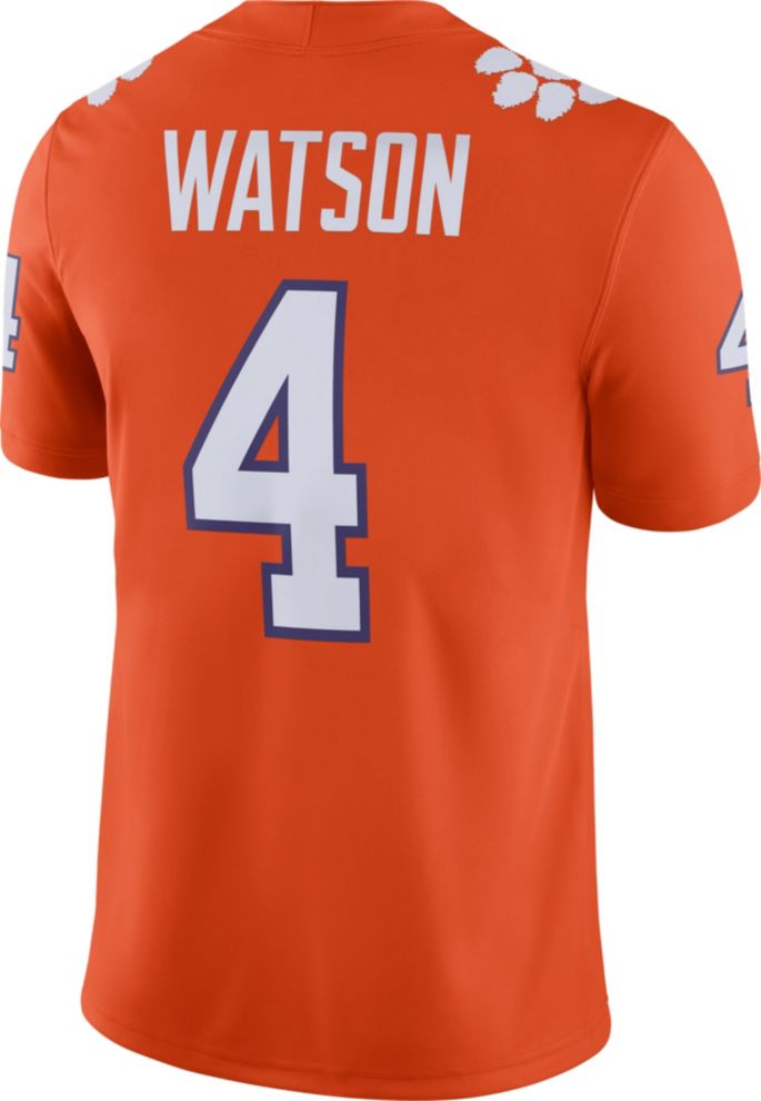 Nike Mens Deshaun Watson Clemson Tigers 4 Orange Dri Fit