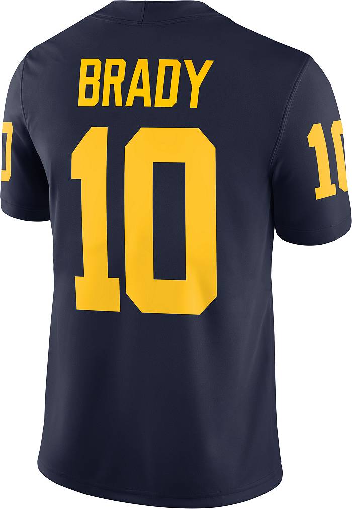 Tom Brady Michigan Wolverines #10 Football Jersey - Navy Blue