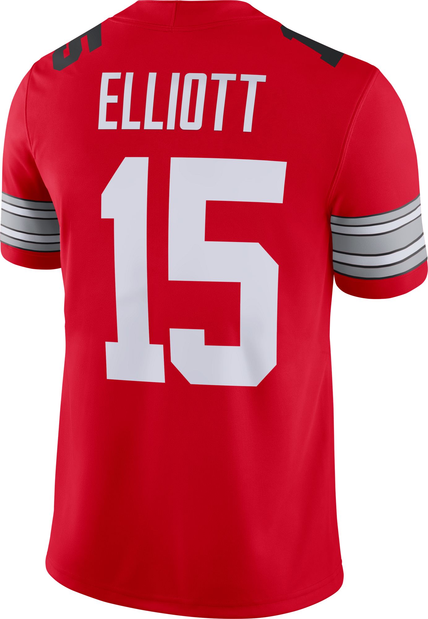 Nike Men's Ezekiel Elliott Ohio State Buckeyes #15 Scarlet Dri-FIT Game Football Jersey product image
