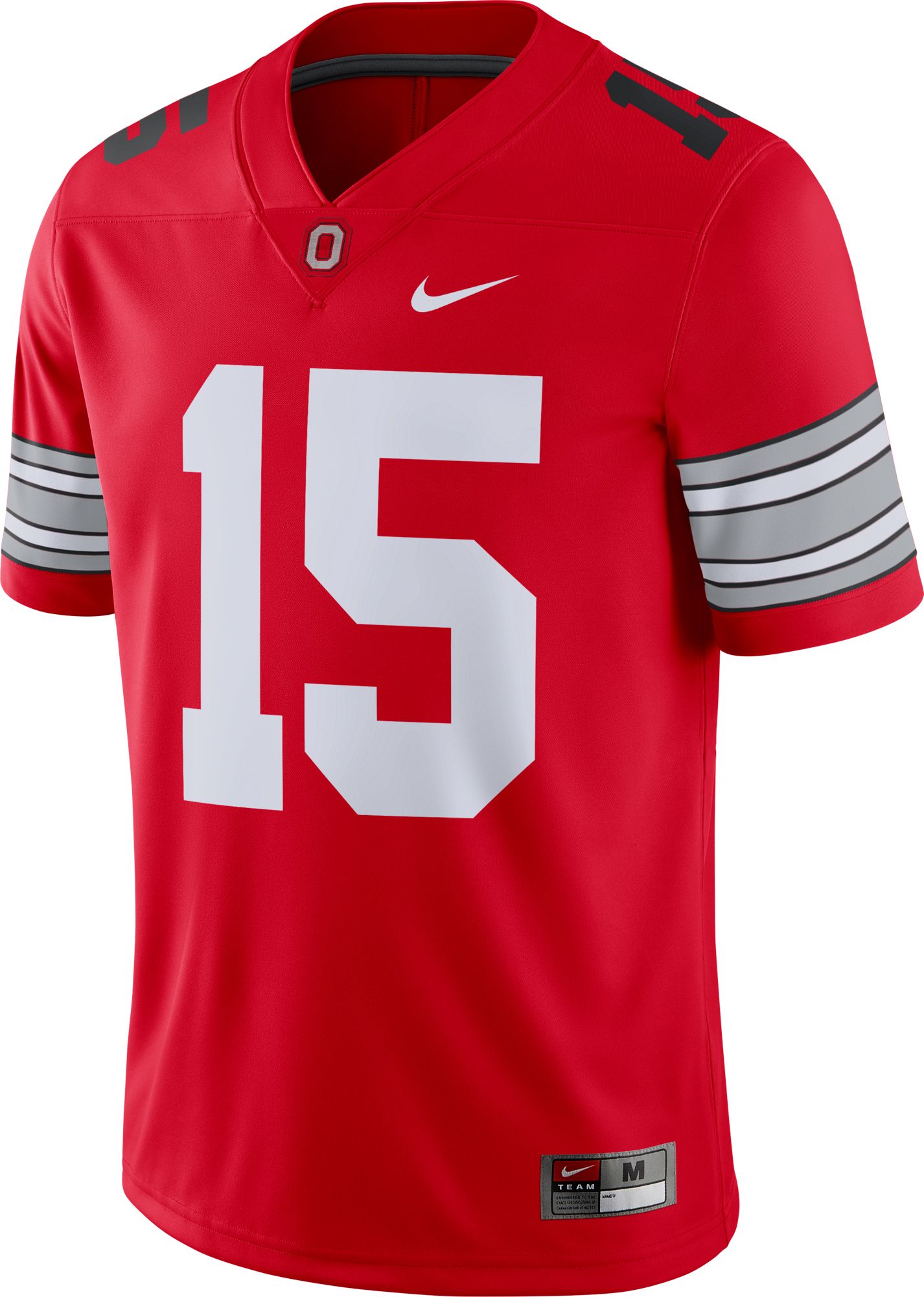 Nike Men's Ezekiel Elliott Ohio State Buckeyes #15 Scarlet Dri-FIT Game Football Jersey product image