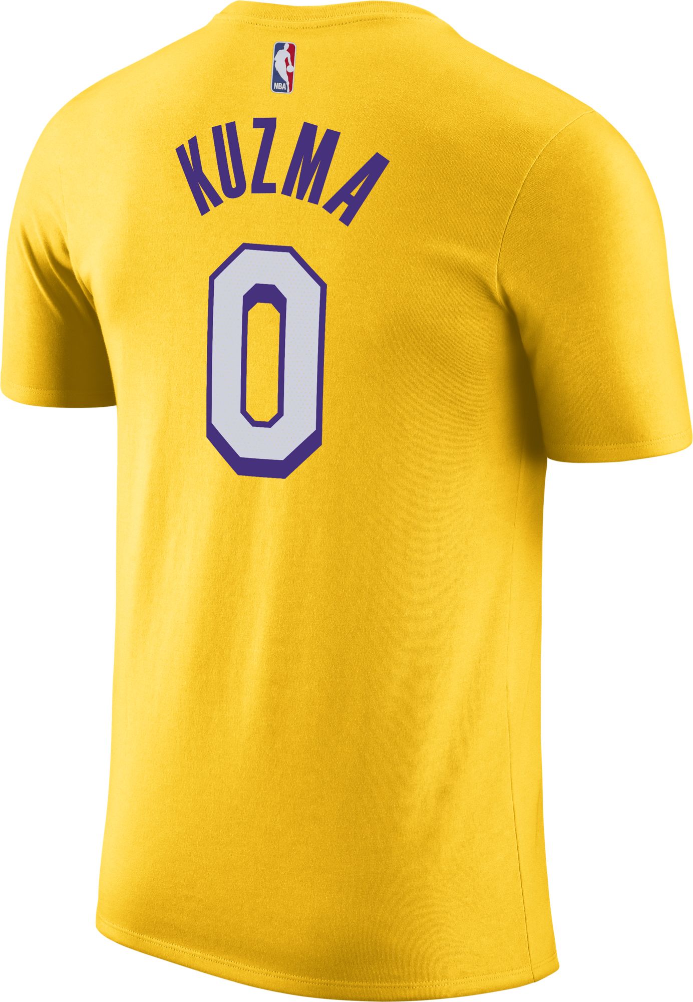 Nike Men's Los Angeles Lakers Kyle Kuzma #0 Gold Dri-FIT City Edition T-Shirt product image