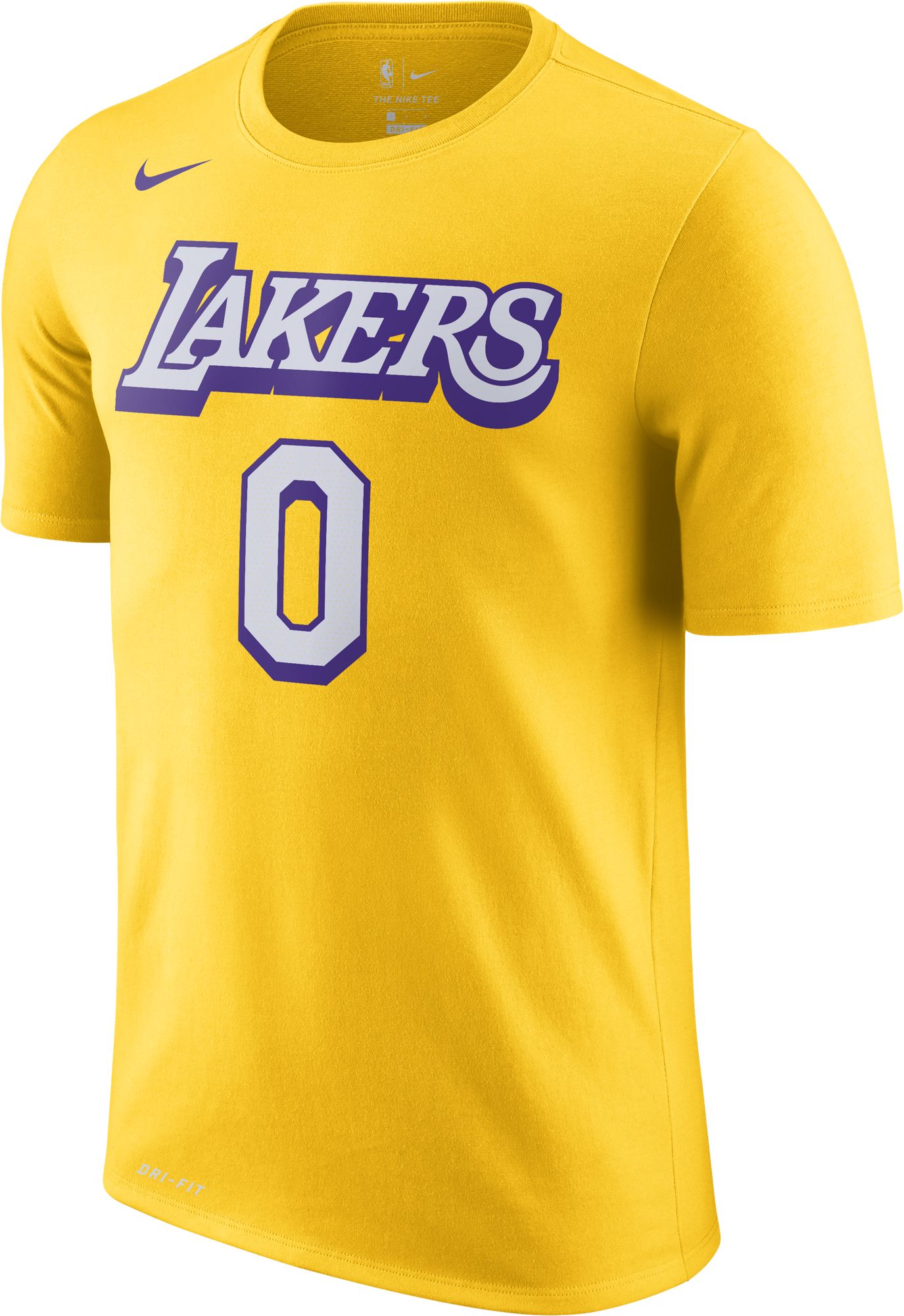 Nike Men's Los Angeles Lakers Kyle Kuzma #0 Gold Dri-FIT City Edition T-Shirt product image