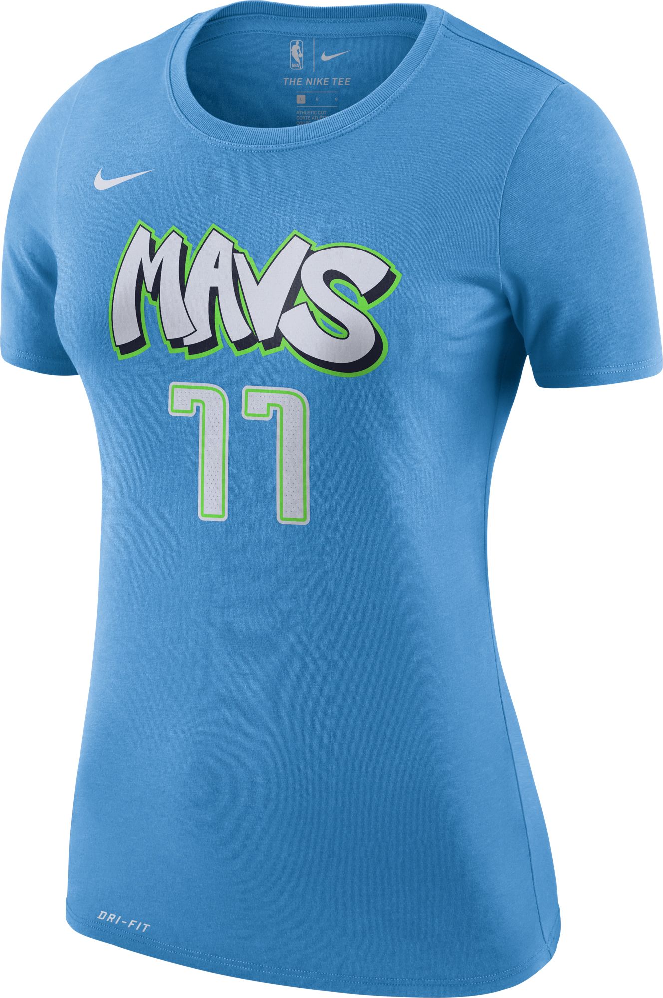 Nike Women's Dallas Mavericks Luka Doncic #77 Dri-FIT Blue City Edition T-Shirt product image