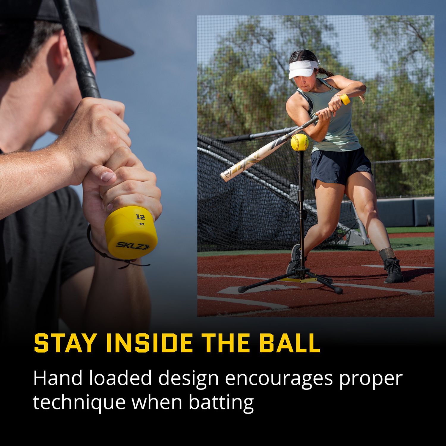 SKLZ Weighted Swing Knob Baseball/Softball Bat Trainer – 12 oz.