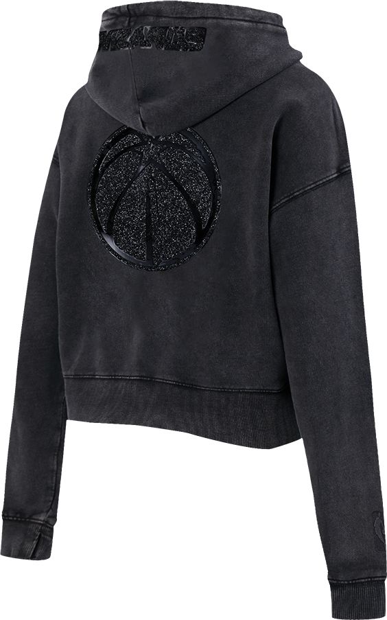 Pro Standard Women's Washington Wizards Black Crystalline Cropped Pullover Hoodie product image