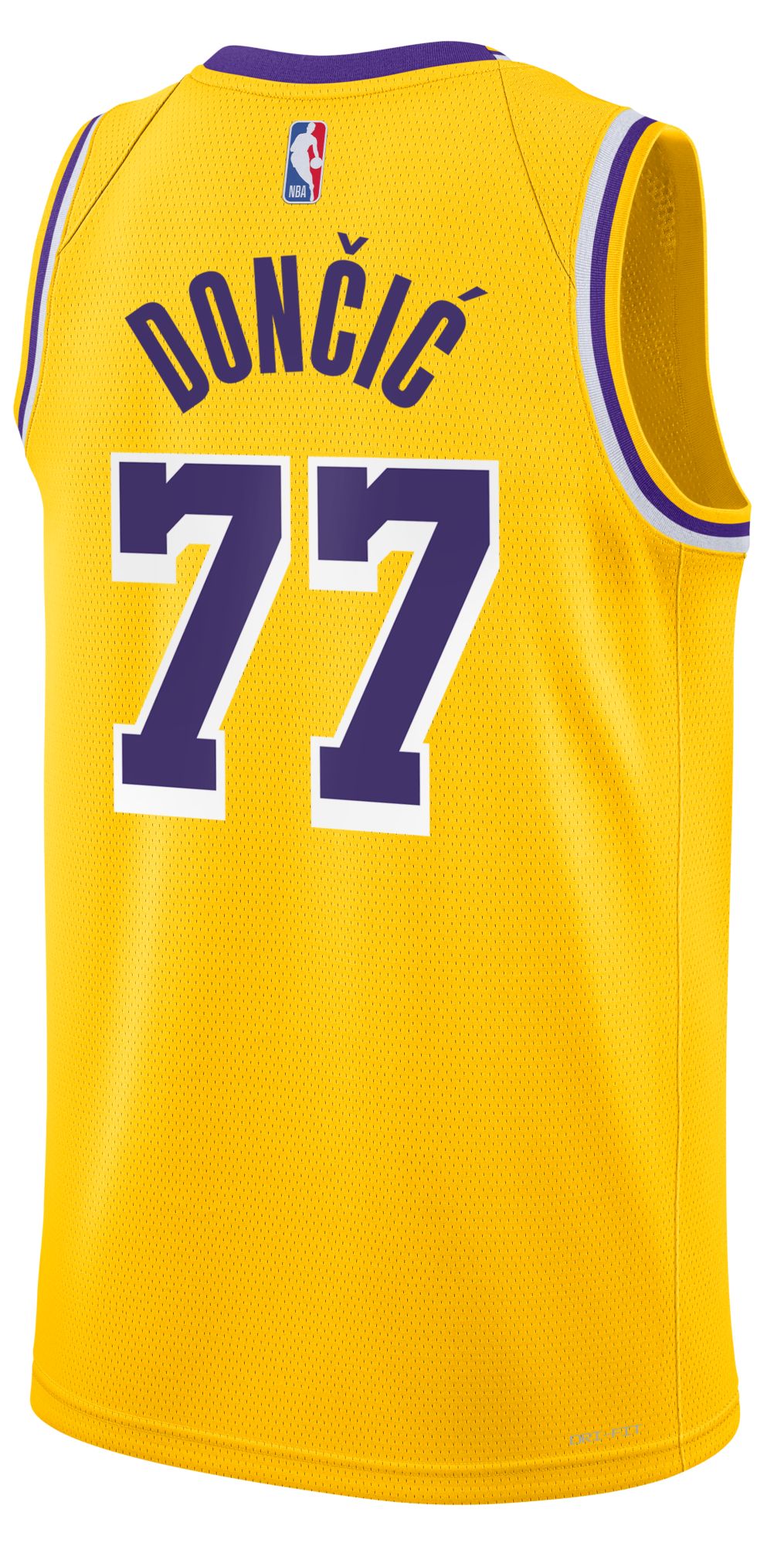 Nike Youth Los Angeles Lakers Luka Doncic #77 Yellow Swingman Icon Jersey product image