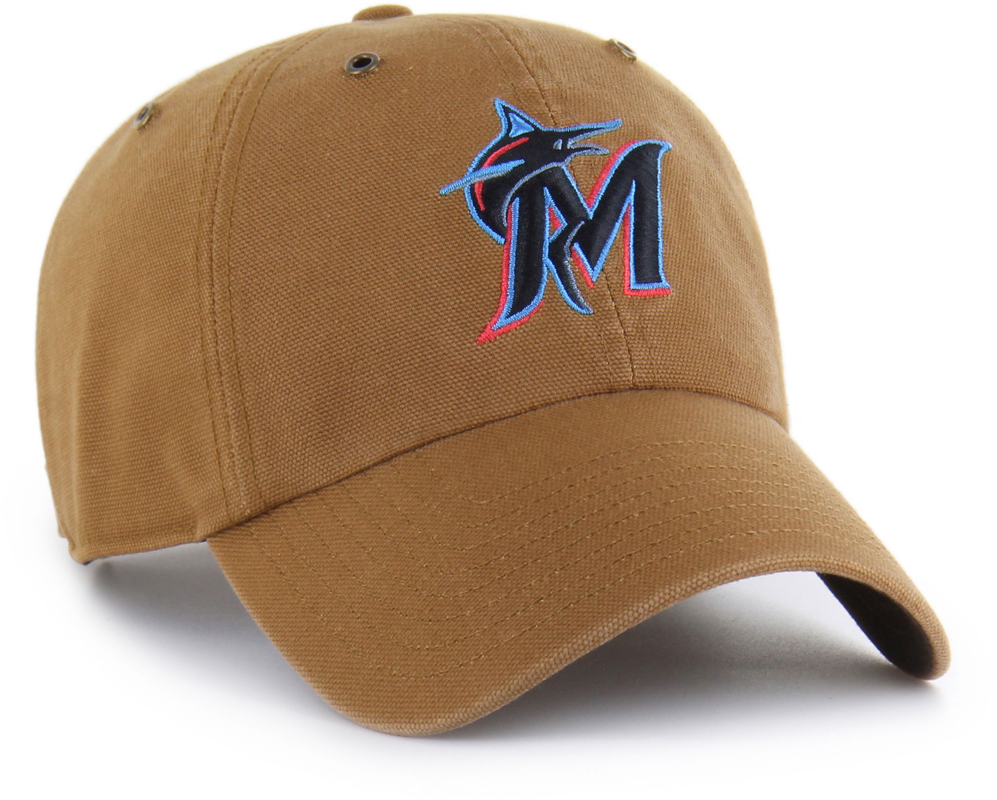 Carhartt x '47 Adult Miami Marlins Brown Clean Up Adjustable Hat product image