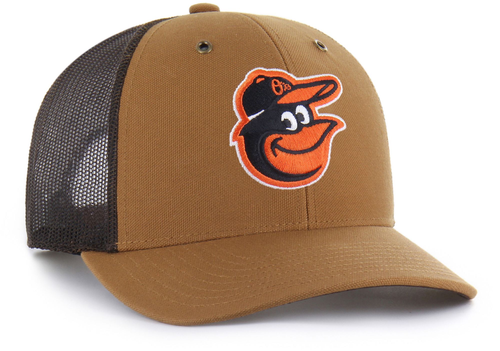 Carhartt x '47 Adult Baltimore Orioles Brown Adjustable Trucker Hat product image