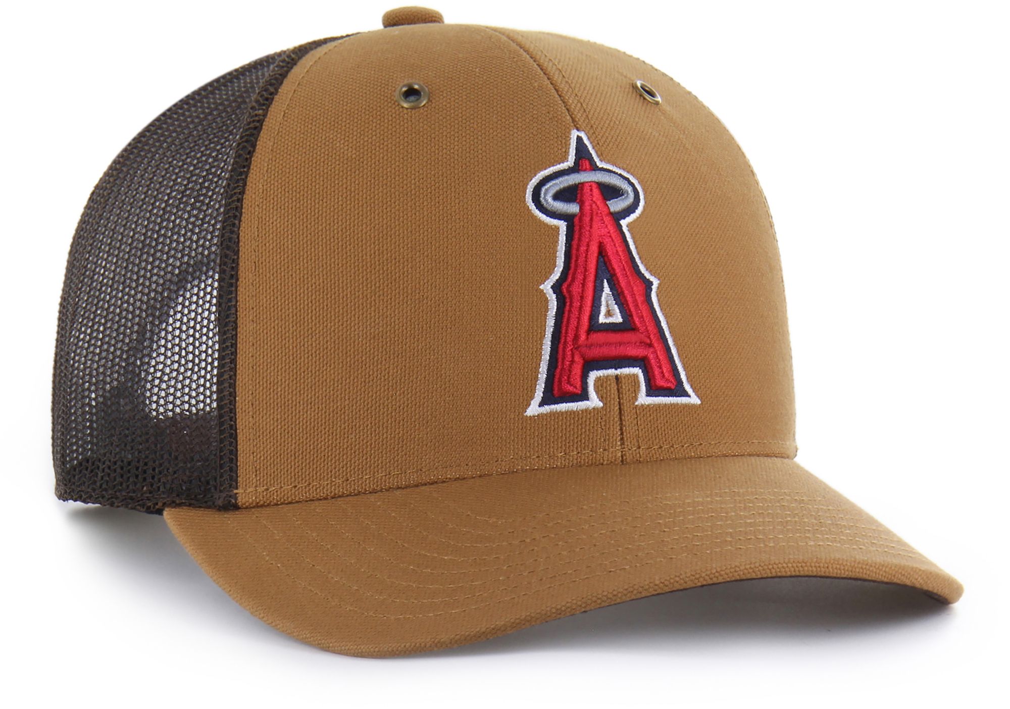 Carhartt x '47 Adult Los Angeles Angels Brown Adjustable Trucker Hat product image