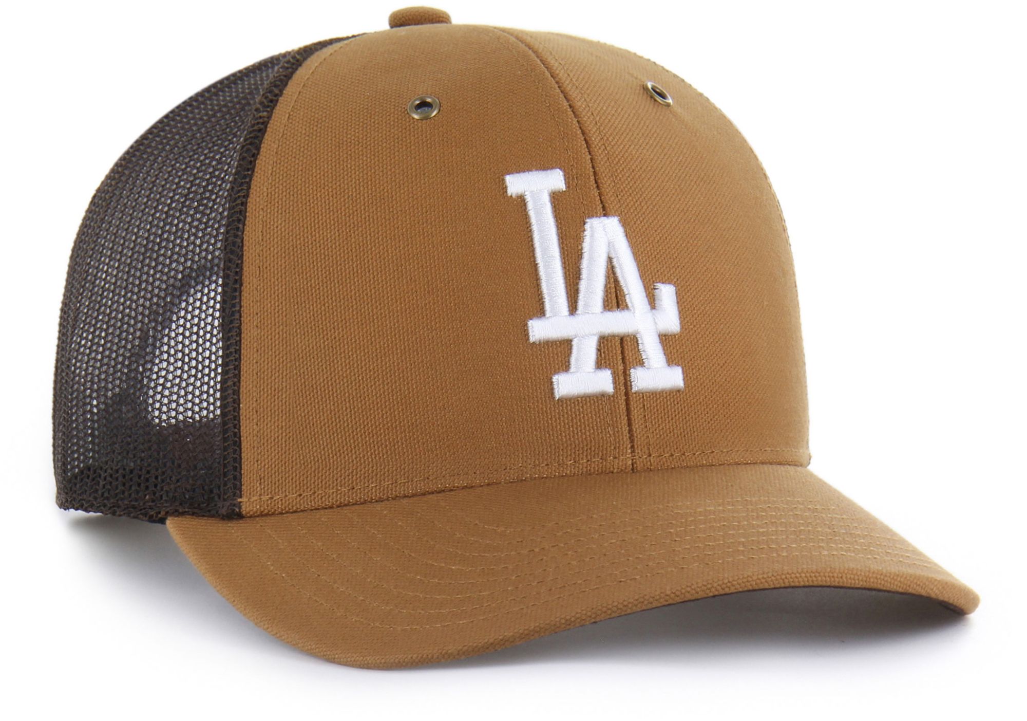 Carhartt x '47 Adult Los Angeles Dodgers Brown Adjustable Trucker Hat product image