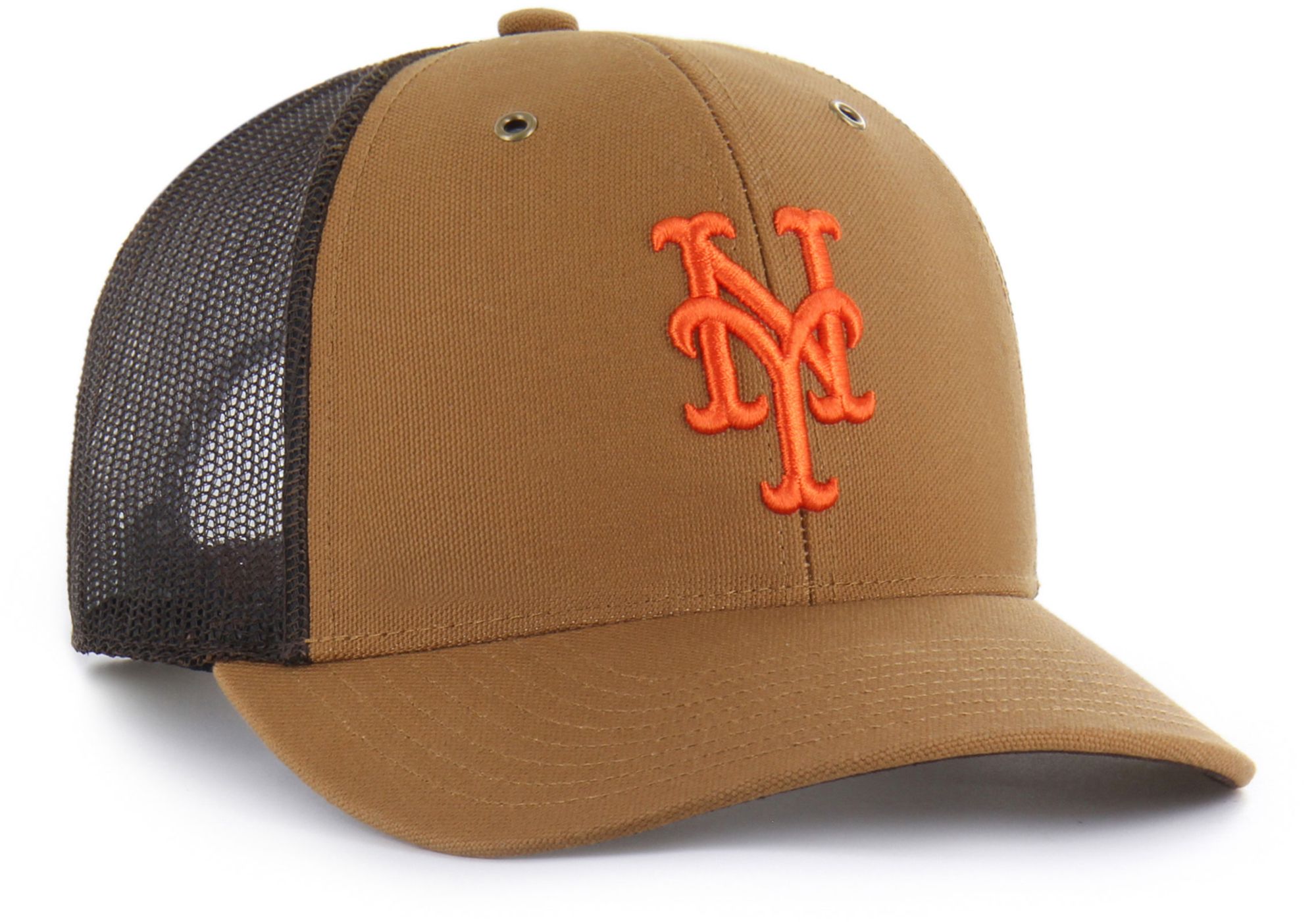 Carhartt x '47 Adult New York Mets Brown Adjustable Trucker Hat product image