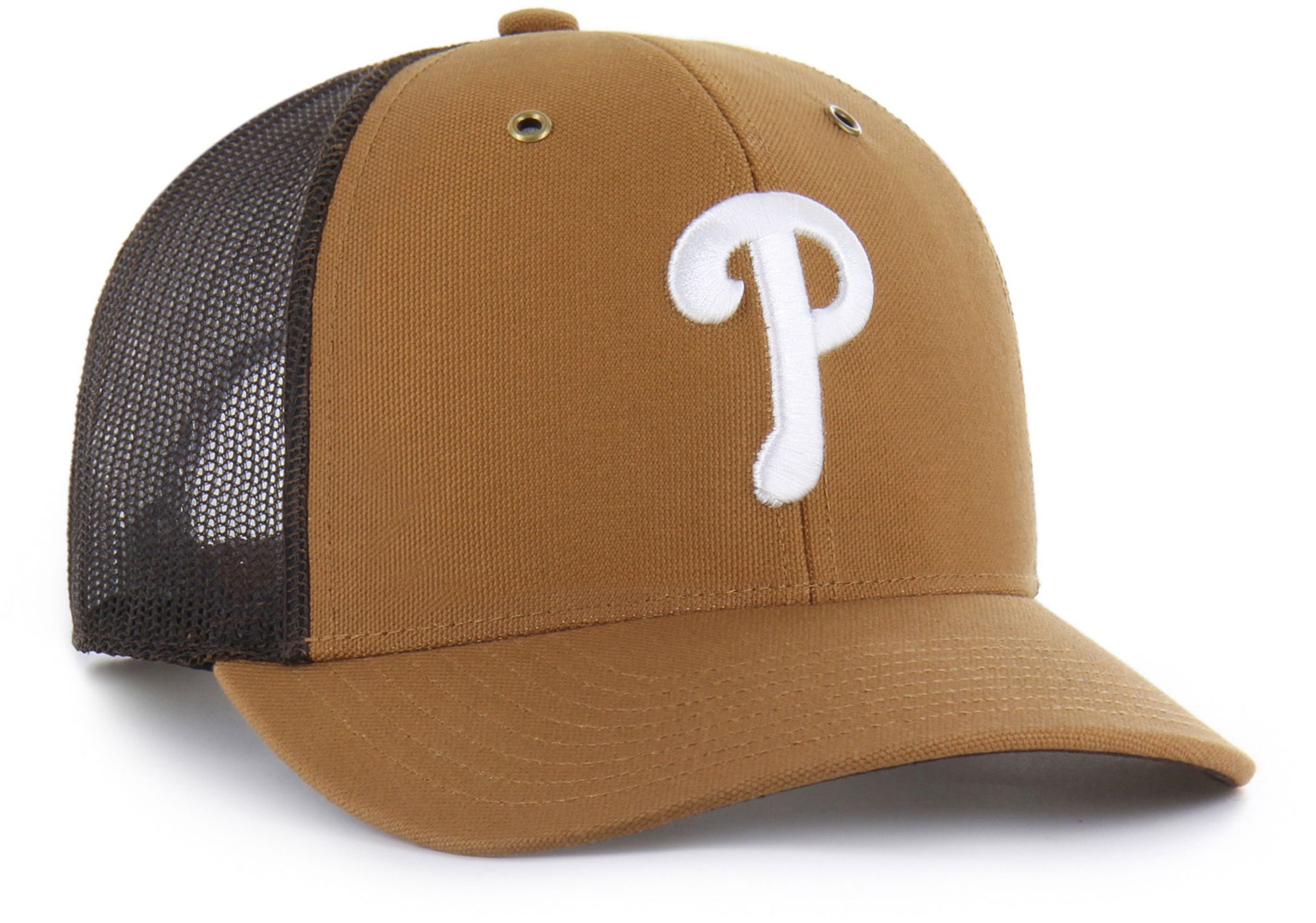 Carhartt x '47 Adult Philadelphia Phillies Brown Adjustable Trucker Hat product image
