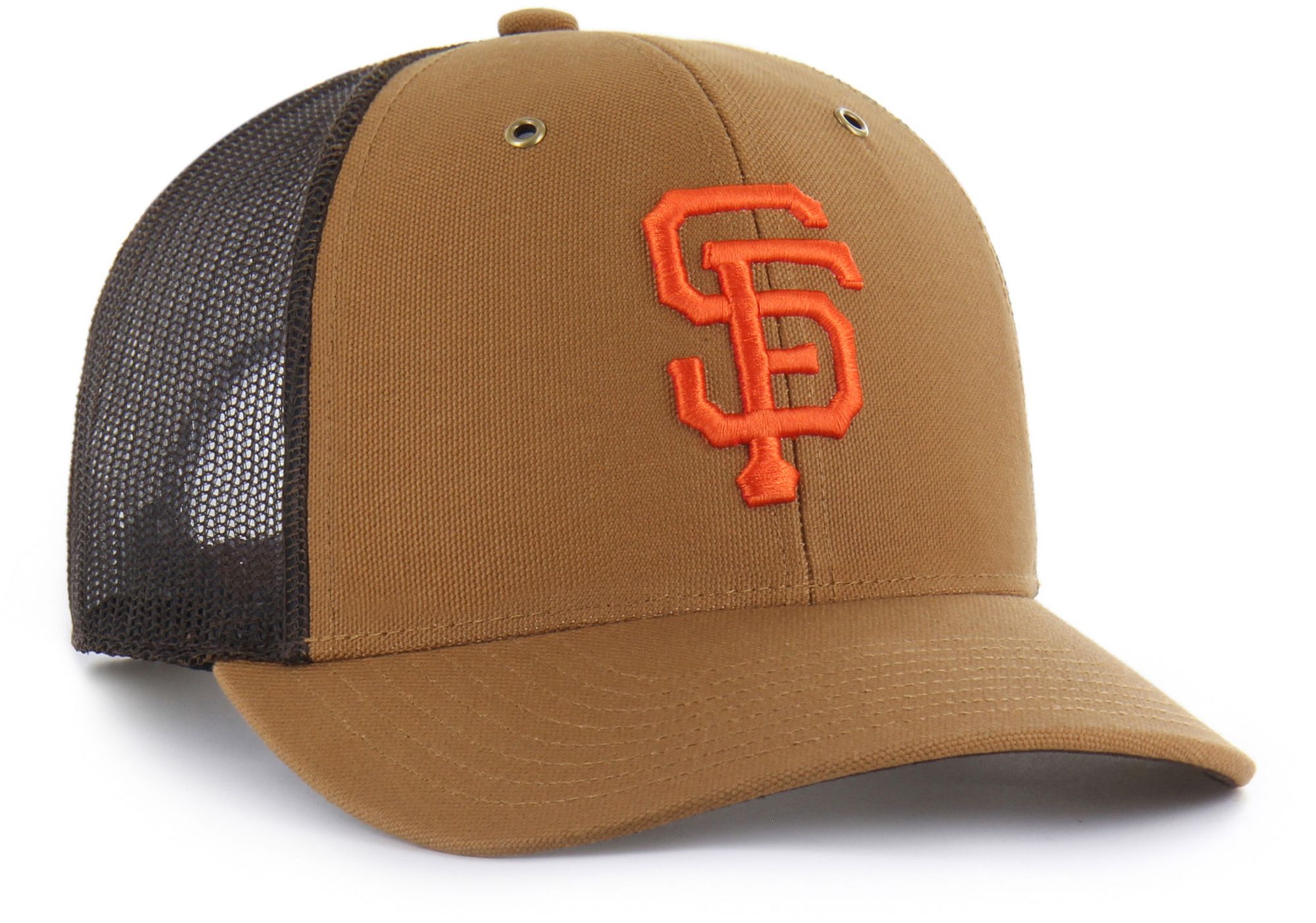 Carhartt x '47 Adult San Francisco Giants Brown Adjustable Trucker Hat product image