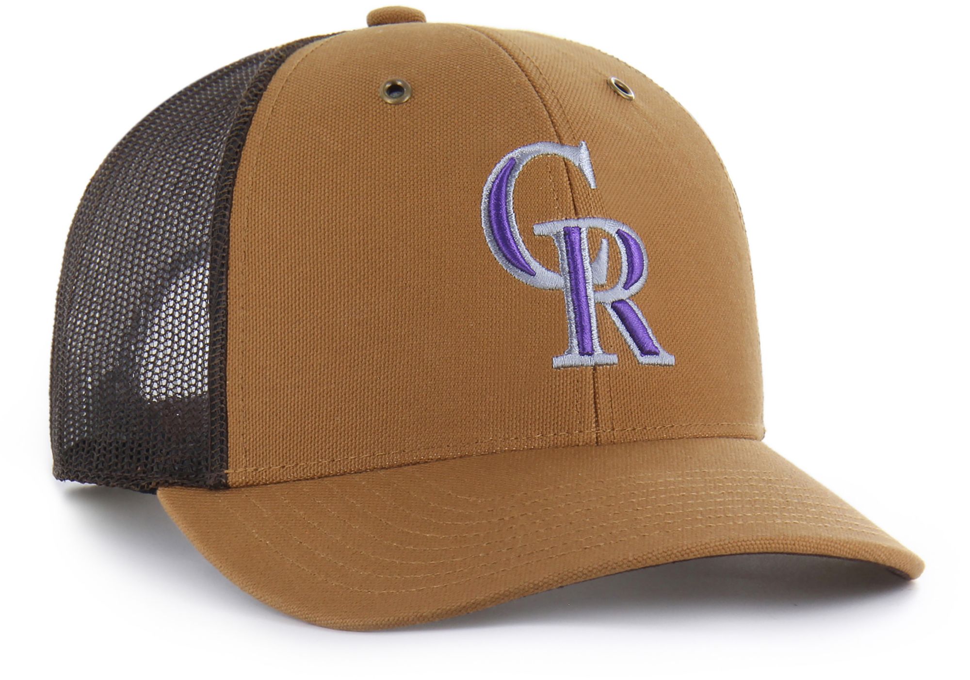 Carhartt x '47 Adult Colorado Rockies Brown Adjustable Trucker Hat product image