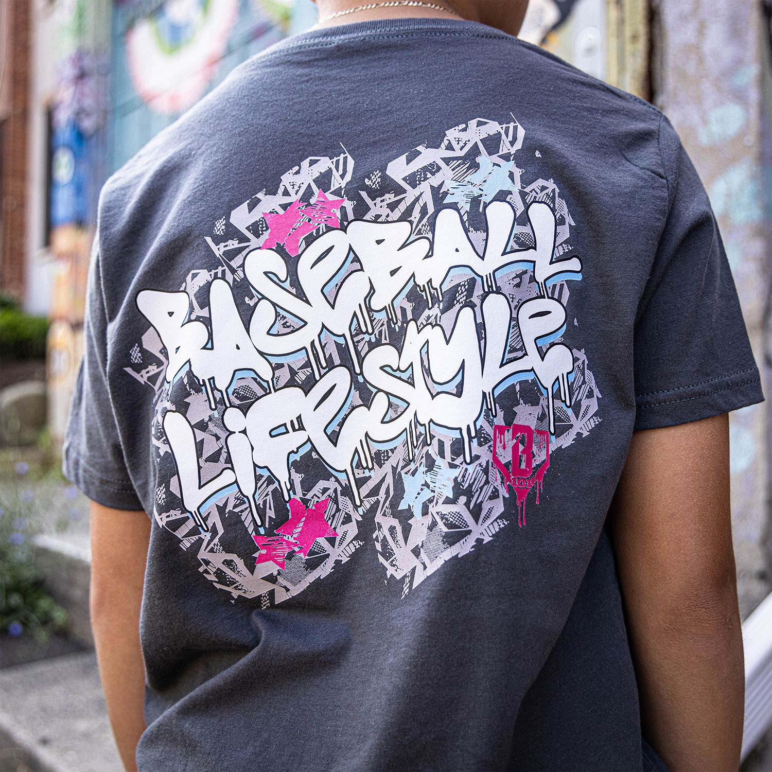 Baseball Lifestyle 101 Boys' Graffiti Crown Shirt product image