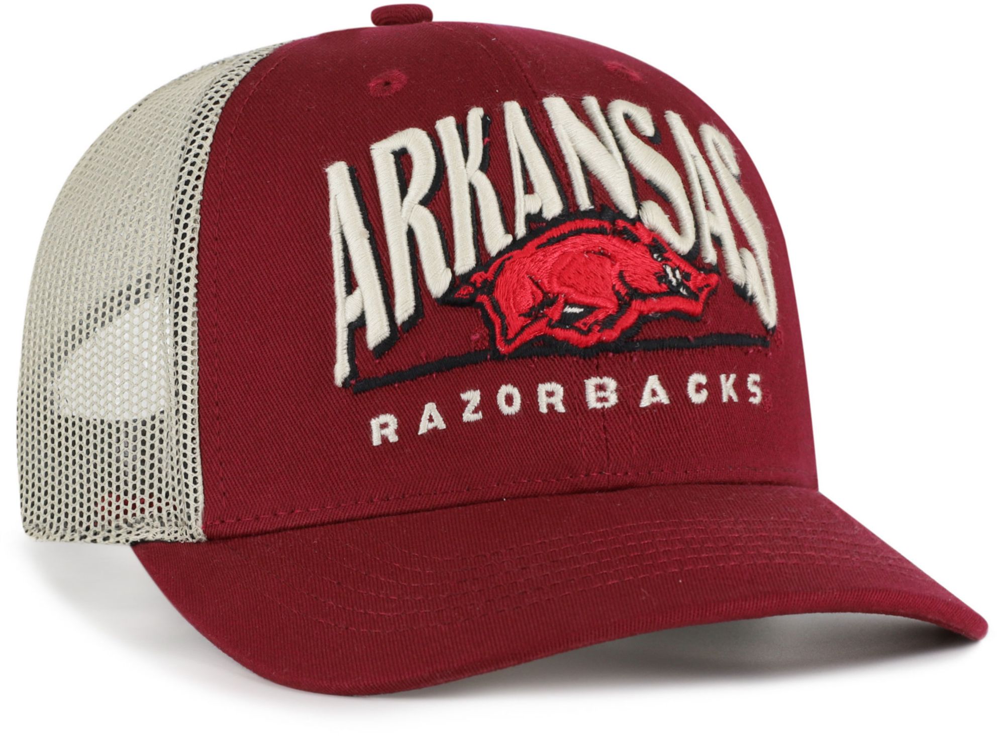 47 Adult Arkansas Razorbacks Dark Red Arid Adjustable Trucker Hat product image