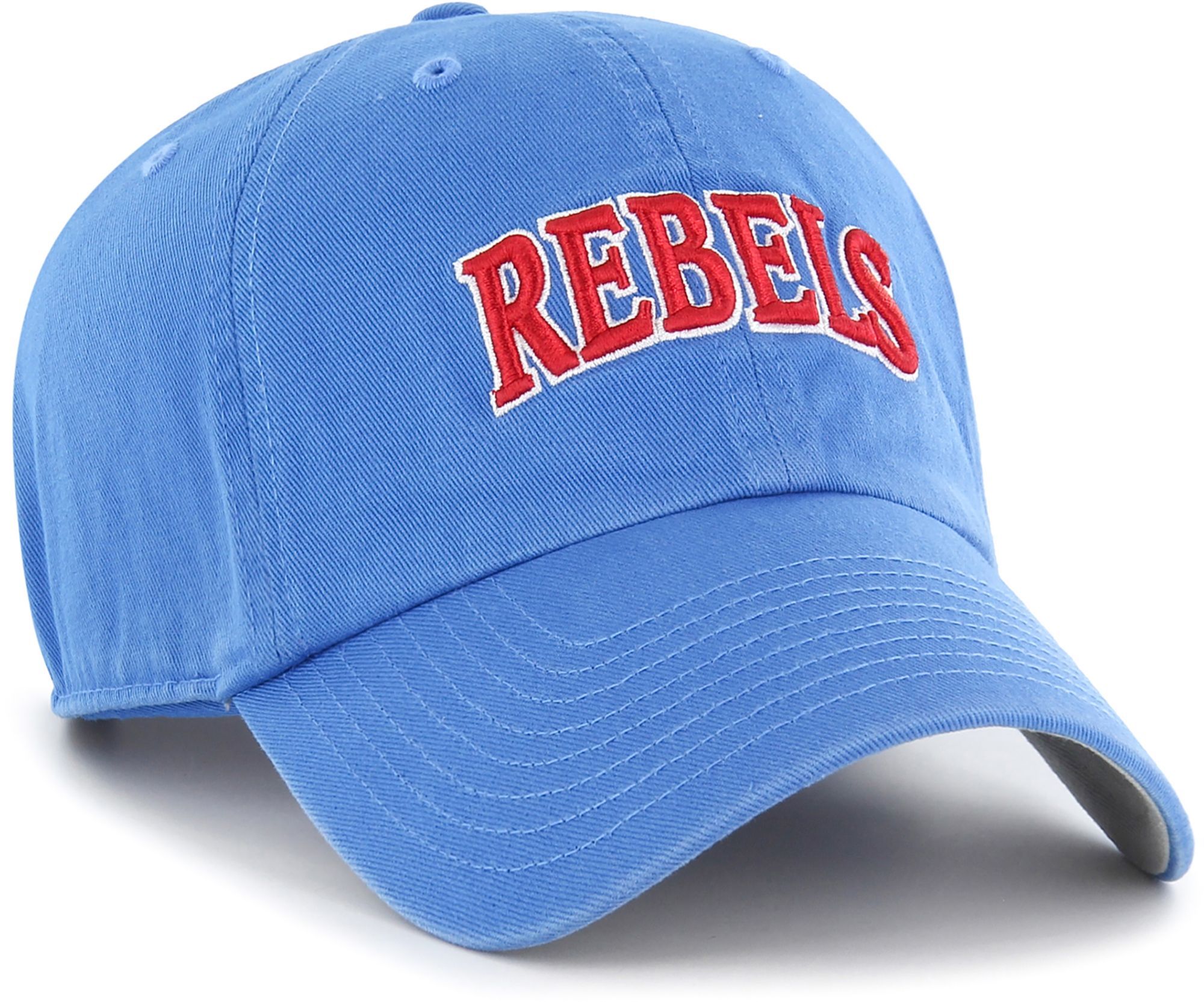 '47 Adult Ole Miss Rebels Light Blue Archie Script Clean Up Hat product image
