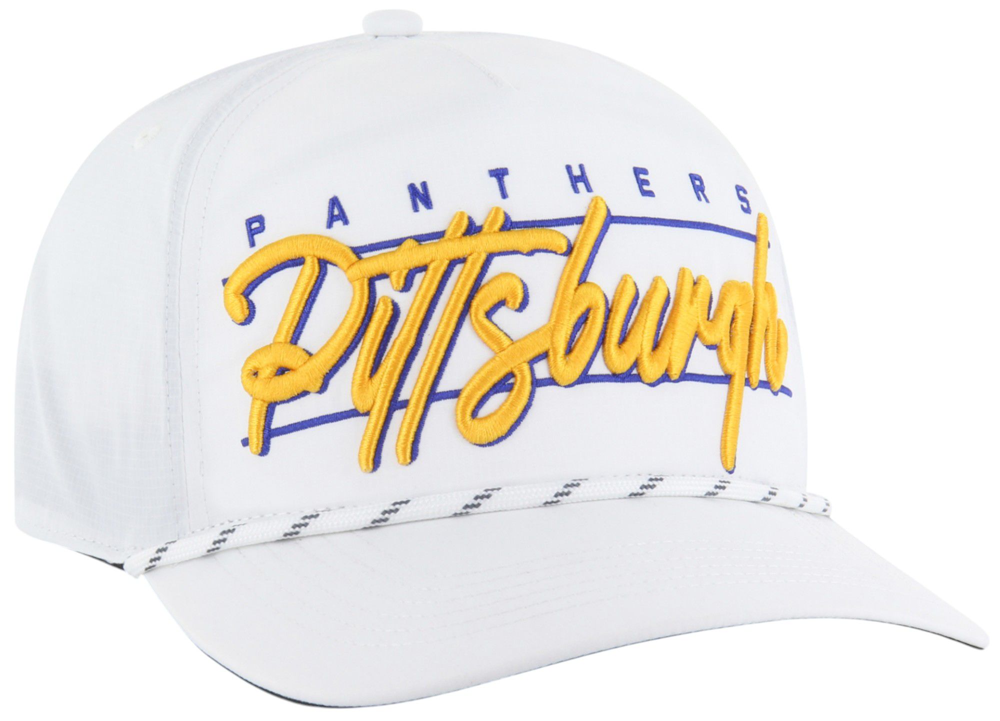 '47 Adult Pitt Panthers White Condor Hitch Adjustable Hat product image