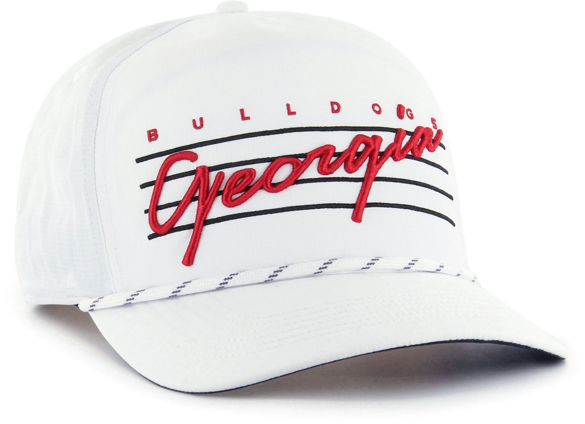 ‘47 Men's Georgia Bulldogs White Downburst Hitch Rope Adjustable Hat product image