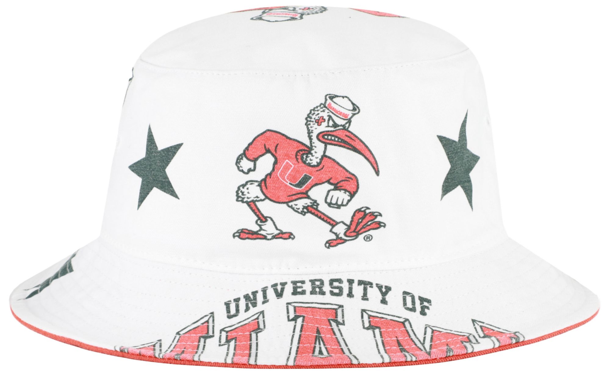 '47 Women's Miami Hurricanes White Energize Bucket Hat product image