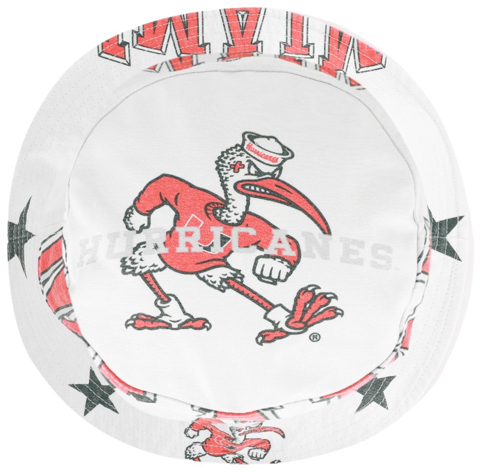 '47 Women's Miami Hurricanes White Energize Bucket Hat product image