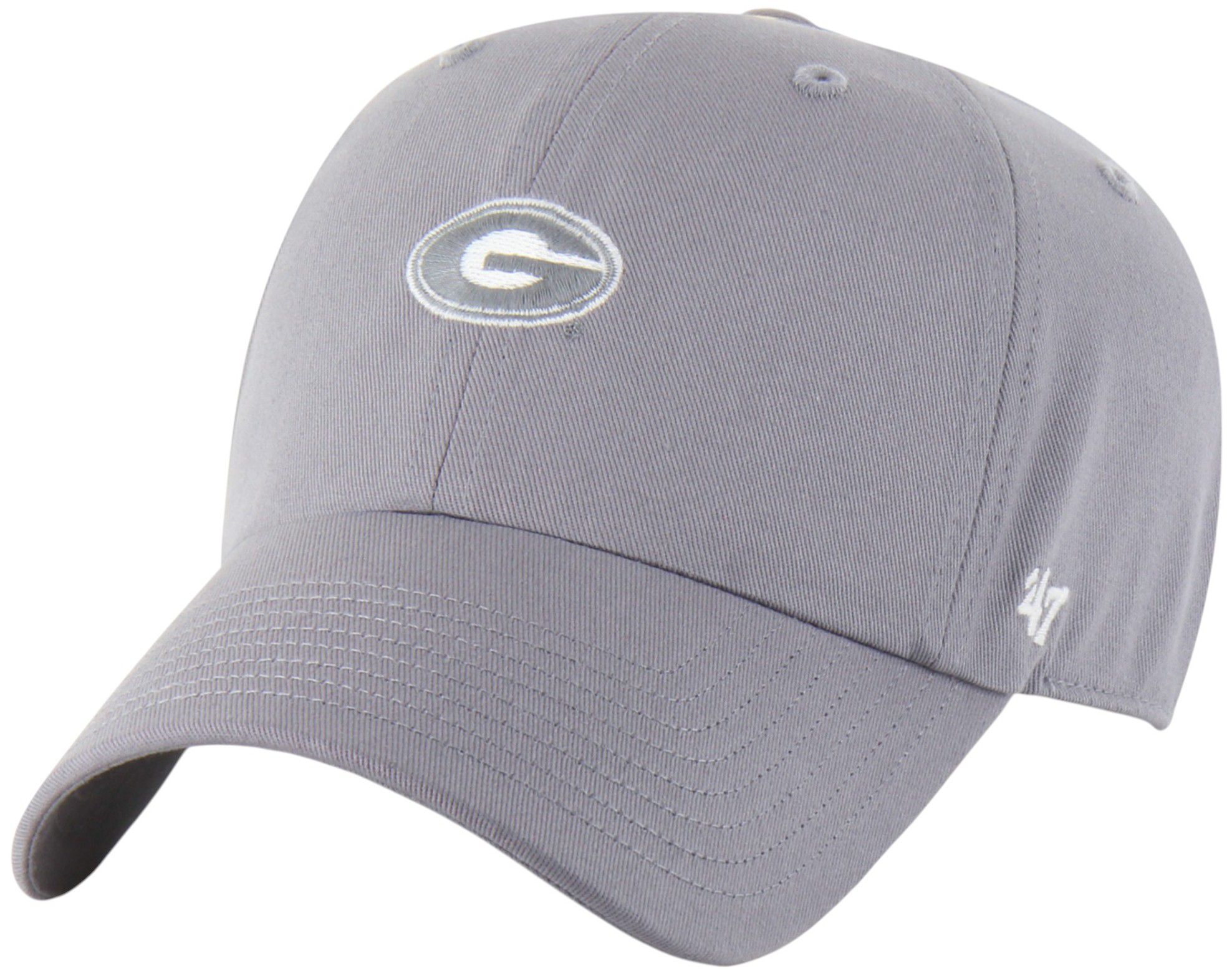 '47 Adult Georgia Bulldogs Wolf Grey Foundational Clean Up Adjustable Hat product image