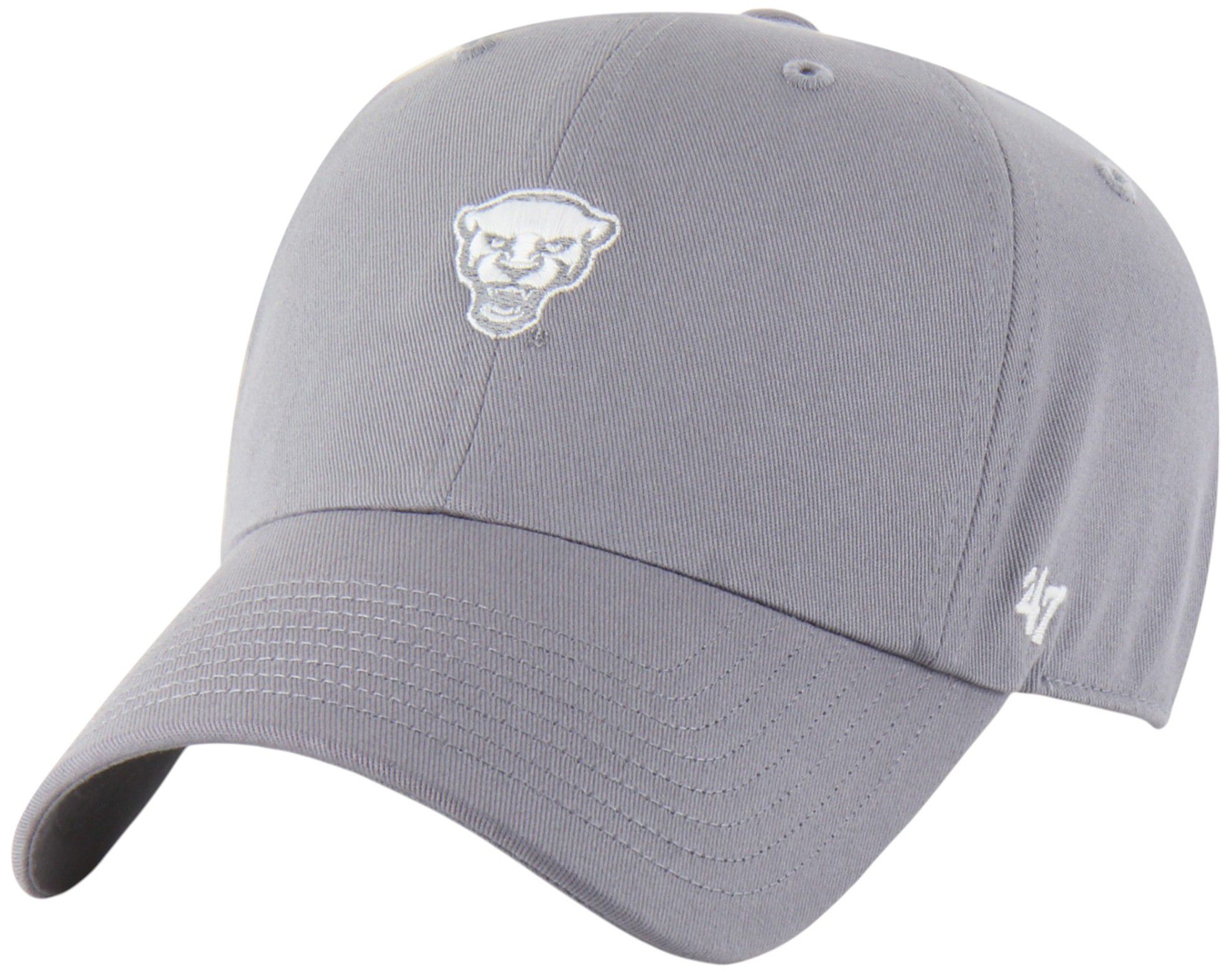 '47 Adult Pittsburgh Panthers Wolf Grey Foundational Clean Up Adjustable Hat product image