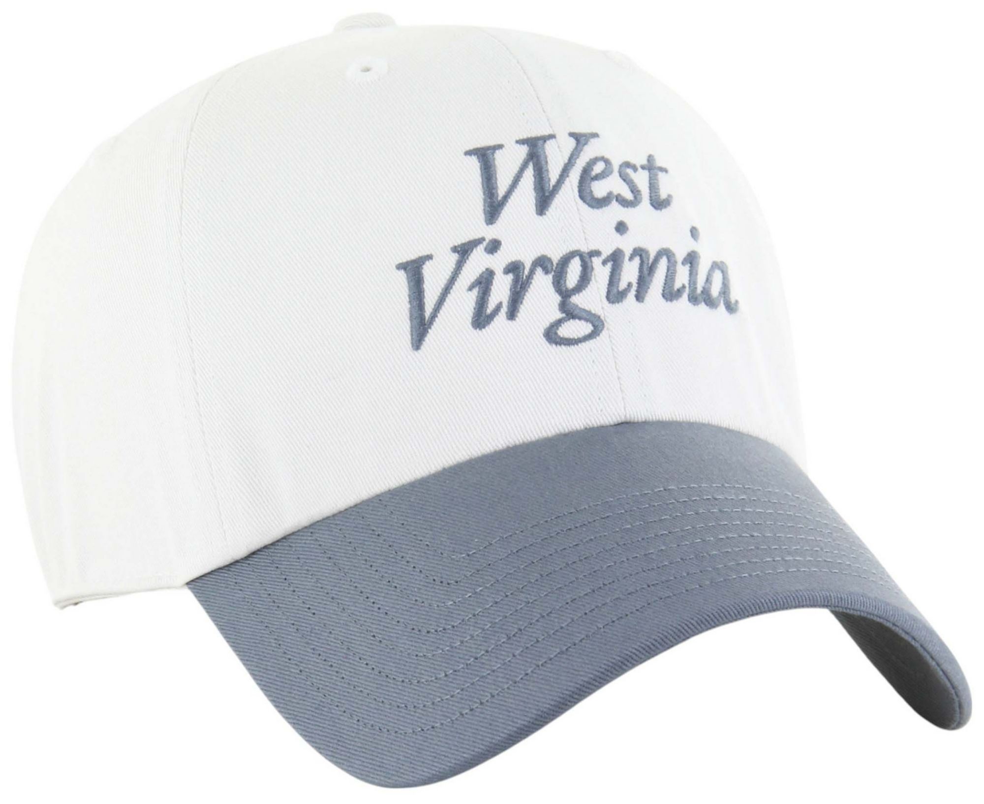 '47 Adult West Virginia Mountaineers Sandstone Script Clean Up Adjustable Hat product image